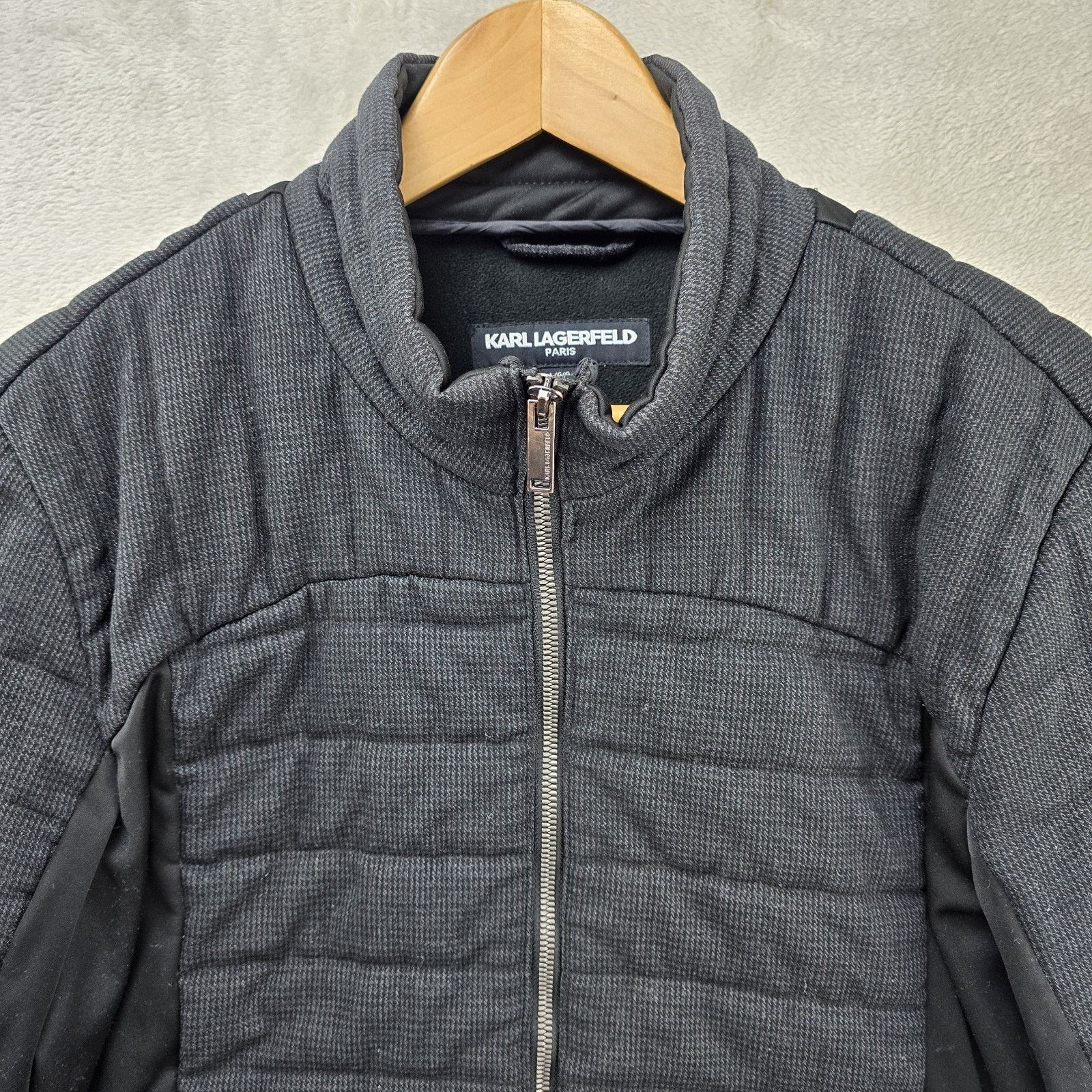 Other Karl Lagerfeld Paris Quilted Full Zip Jacket Medium-Large Size US L / EU 52-54 / 3 - 3 Thumbnail