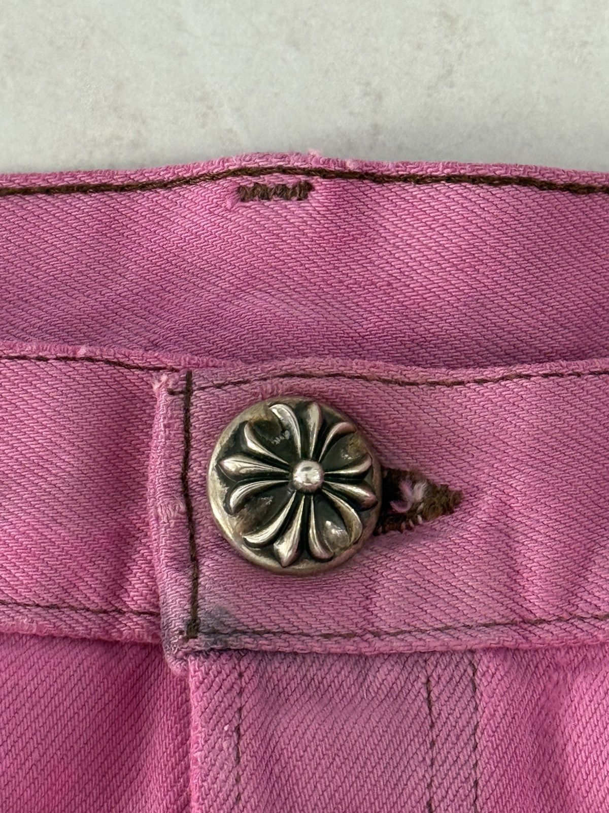 Chrome Hearts Chrome Hearts Pink Sex Record Levis 501 Baggy Sz.34 Size US 34 / EU 50 - 9 Thumbnail