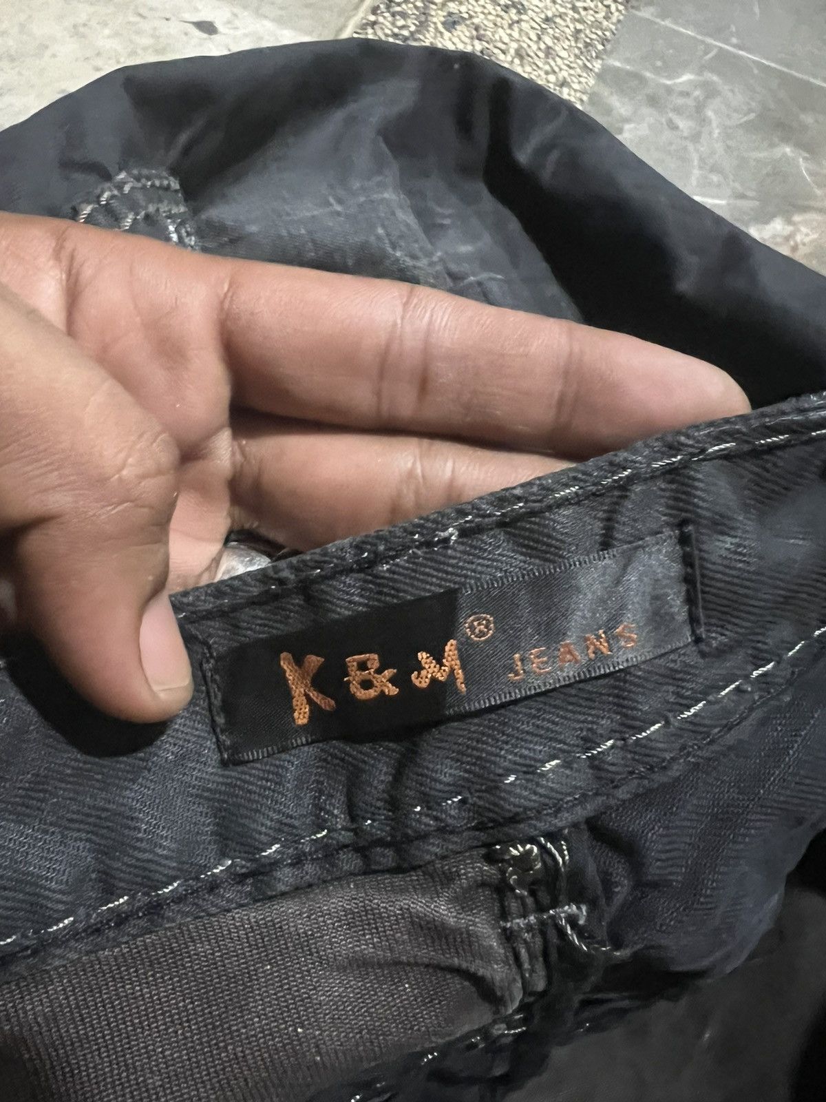 Other SICK🔥K&M JEANS DISTRESSED DENIM PANT Size US 31 - 7 Thumbnail