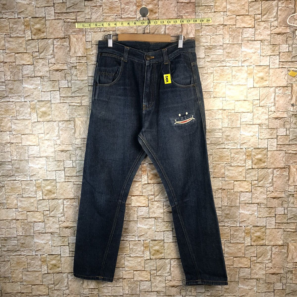 Japanese Brand Up Start Made Smile Blue Denim like kapital Pants #A954 Size US 30 / EU 46 - 1 Thumbnail