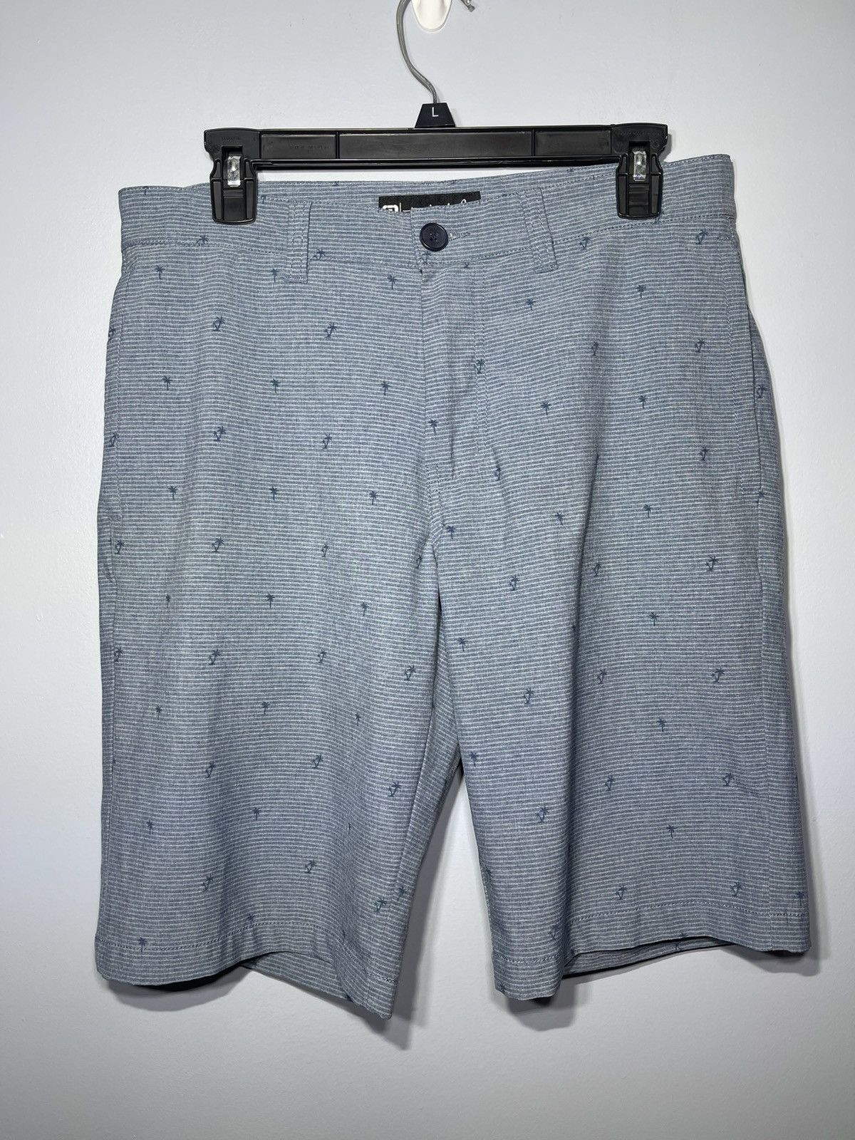 TravisMathew TRAVIS MATHEW Palm Tree Golf Shorts Performance Blue Sz 32 Size US 32 / EU 48 - 2 Thumbnail