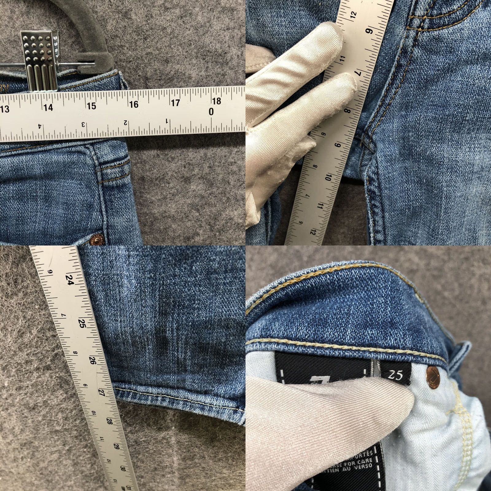7 For All Mankind 7 For All Mankind Josefina Boyfriend Jeans Womens Size 25 Blue Distressed Soft Denim Cotton Blend Low Rise 5-Pocket Mens? Womens Size 42" / US 20 - 8 Thumbnail