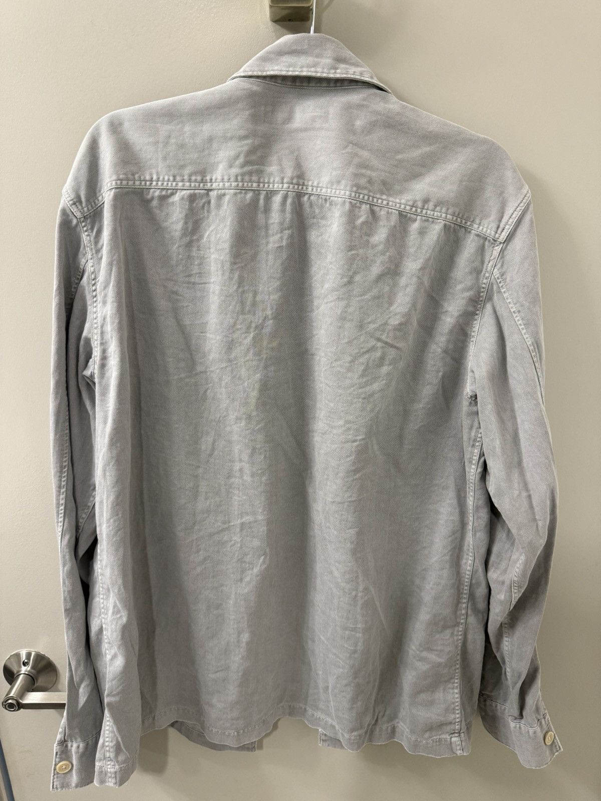 Allsaints All Saints Light Gray Shirt Size US XL / EU 56 / 4 - 2 Thumbnail