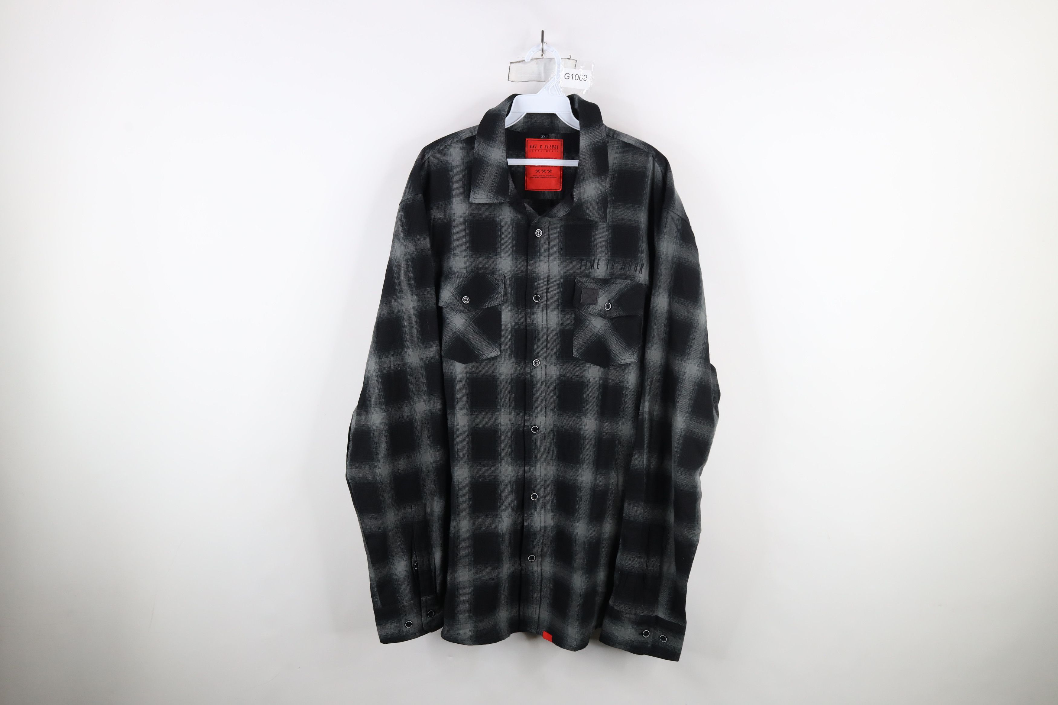 Vintage Axe & Sledge Supplements Pump Cover Flannel Button Shirt Size US XXL / EU 58 / 5 - 1 Thumbnail