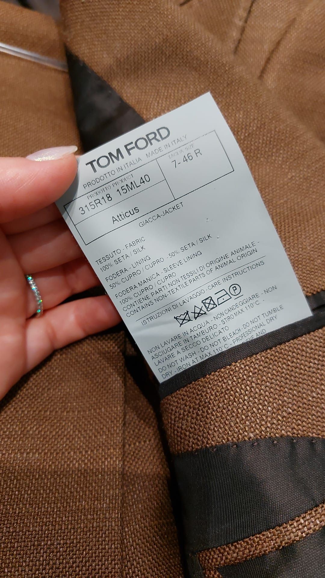 Tom Ford o1loc1c0724 Atticus Suit in Brown Size US S / EU 44-46 / 1 - 5 Thumbnail