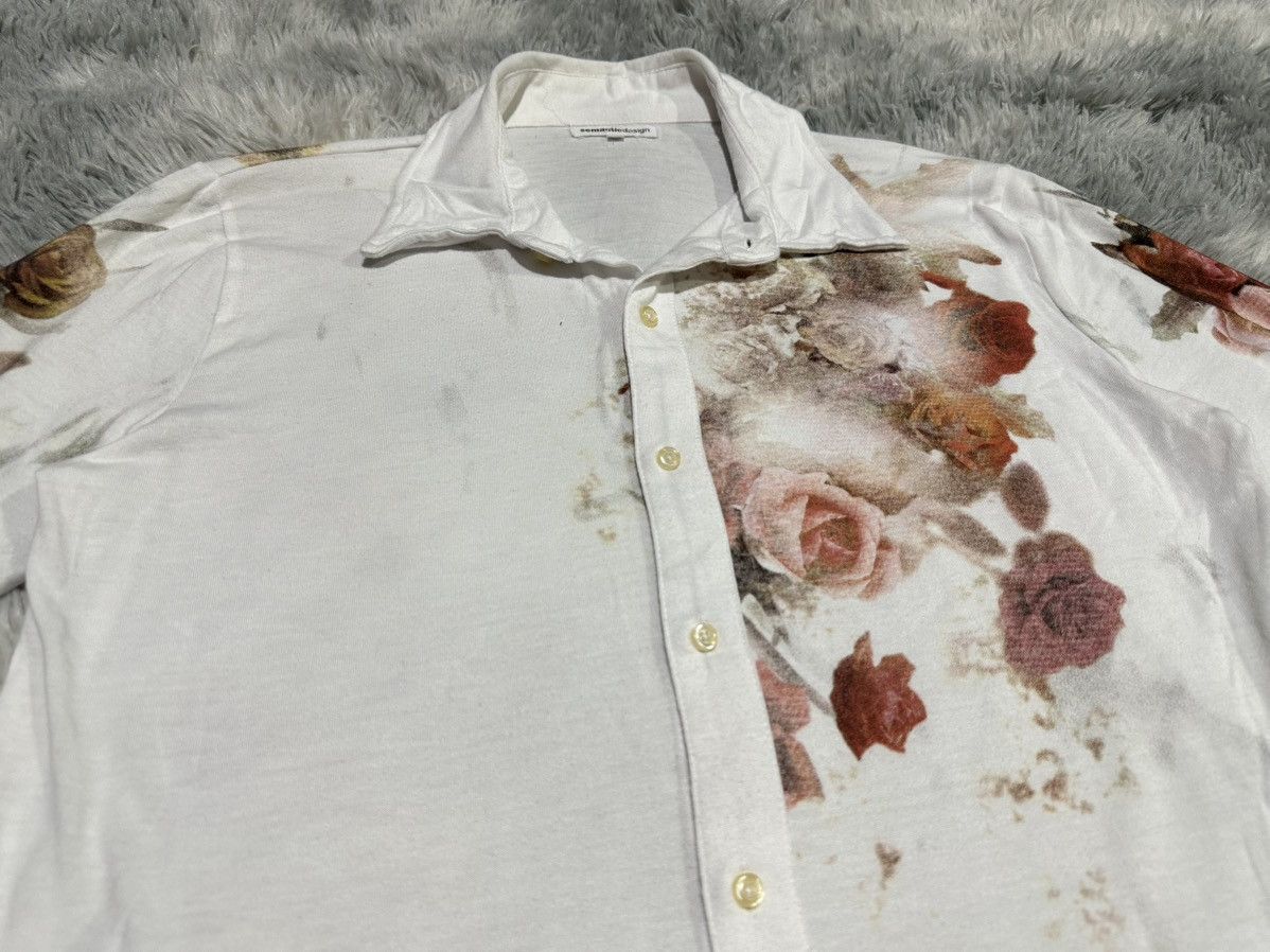semanticdesign 🔥Sick Y2K Semantic Design Floral Poem Shirt Size US M / EU 48-50 / 2 - 2 Thumbnail