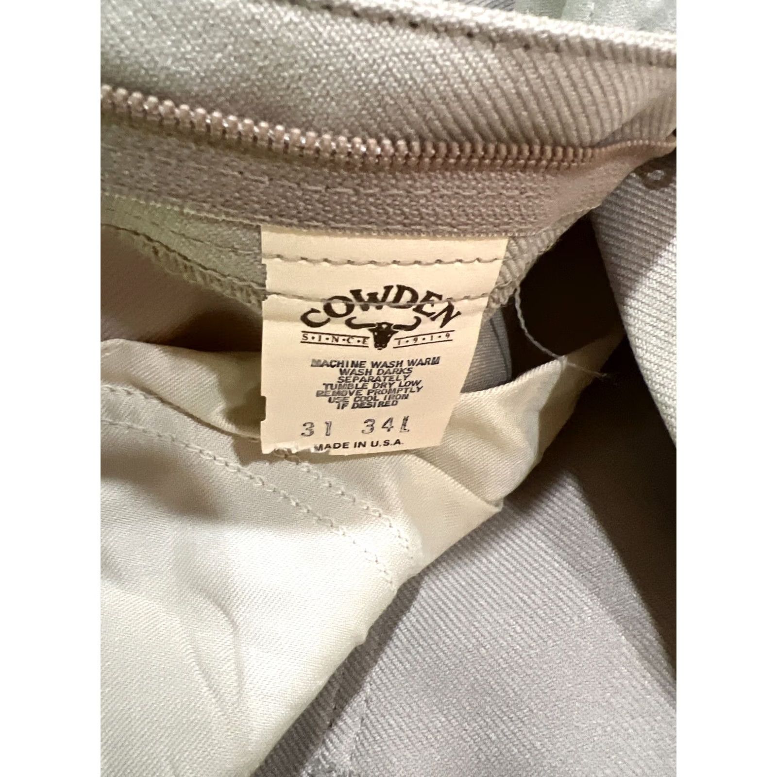 Vintage VINTAGE Cowden Western Pants Men’s 31x34L Tan 666 USA NWT Stretch Polyester Mod GoGo Size US 31 - 5 Thumbnail