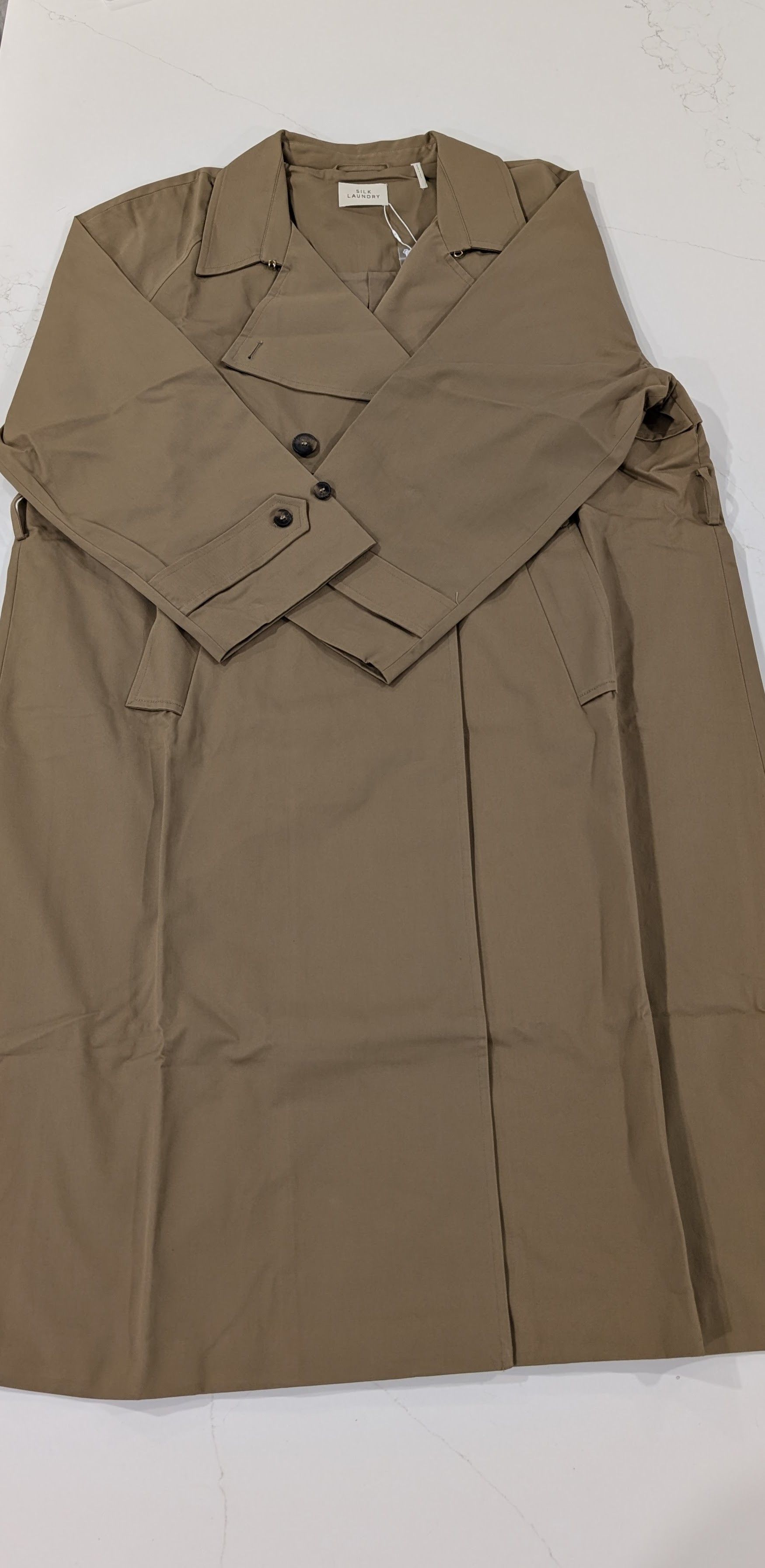 Silk Laundry Silk Laundry The Italian Trench Coat Womens L Size L / US 10 / IT 46 - 1 Thumbnail
