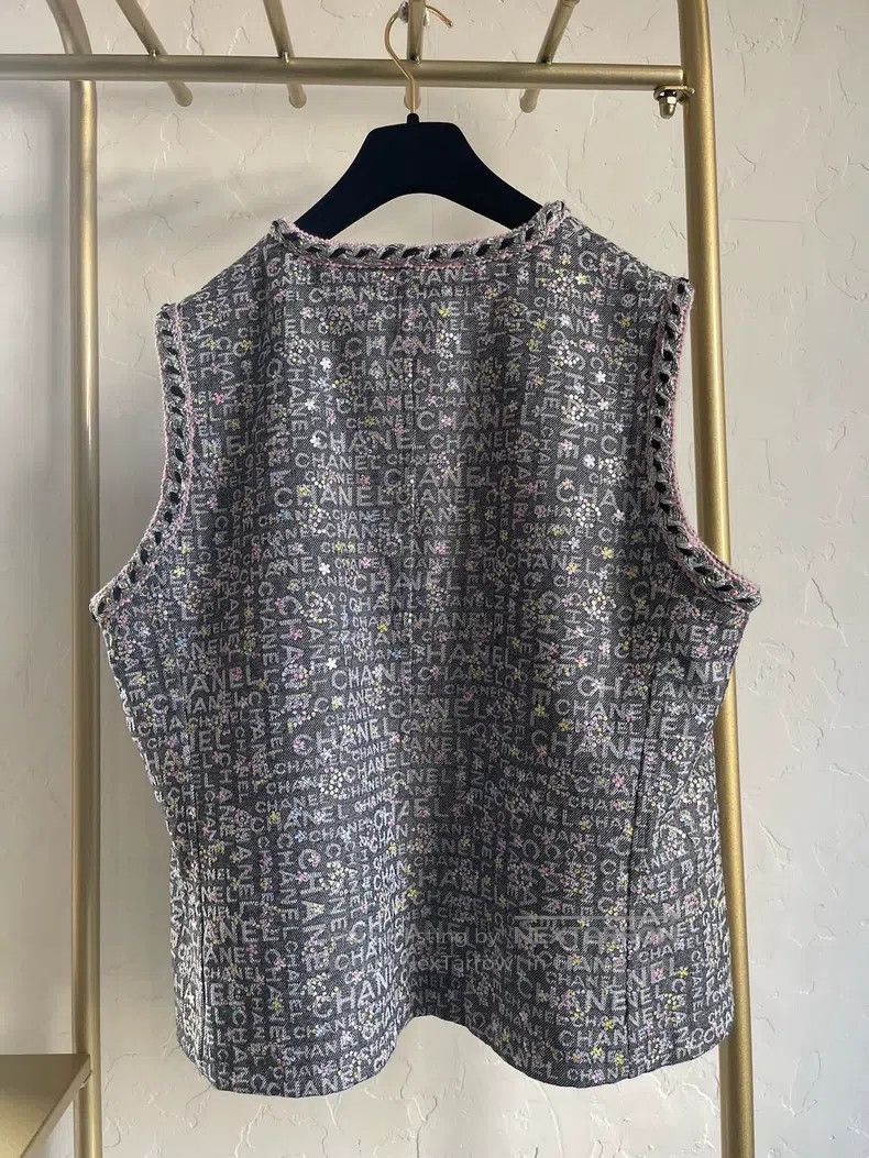 Chanel Chanel Early Spring Vacation Series 24c Grey Denim Full Lo Size XS / US 0-2 / IT 36-38 - 2 Thumbnail