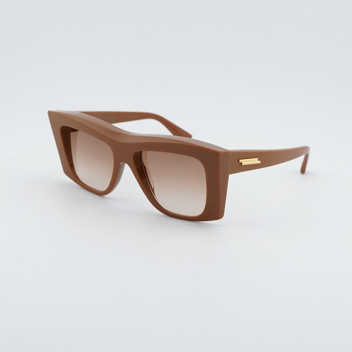 Bottega Veneta Bottega Veneta BV1270S 003 Women Sunglasses Brown Geometric Size ONE SIZE - 1 Thumbnail
