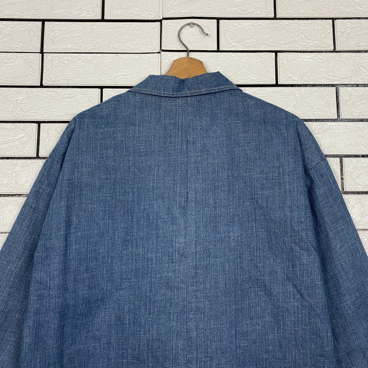 Indigo 🔥VINTAGE DENIM INDIGO CHORE JACKET NEW YORK STORY Size US M / EU 48-50 / 2 - 11 Thumbnail