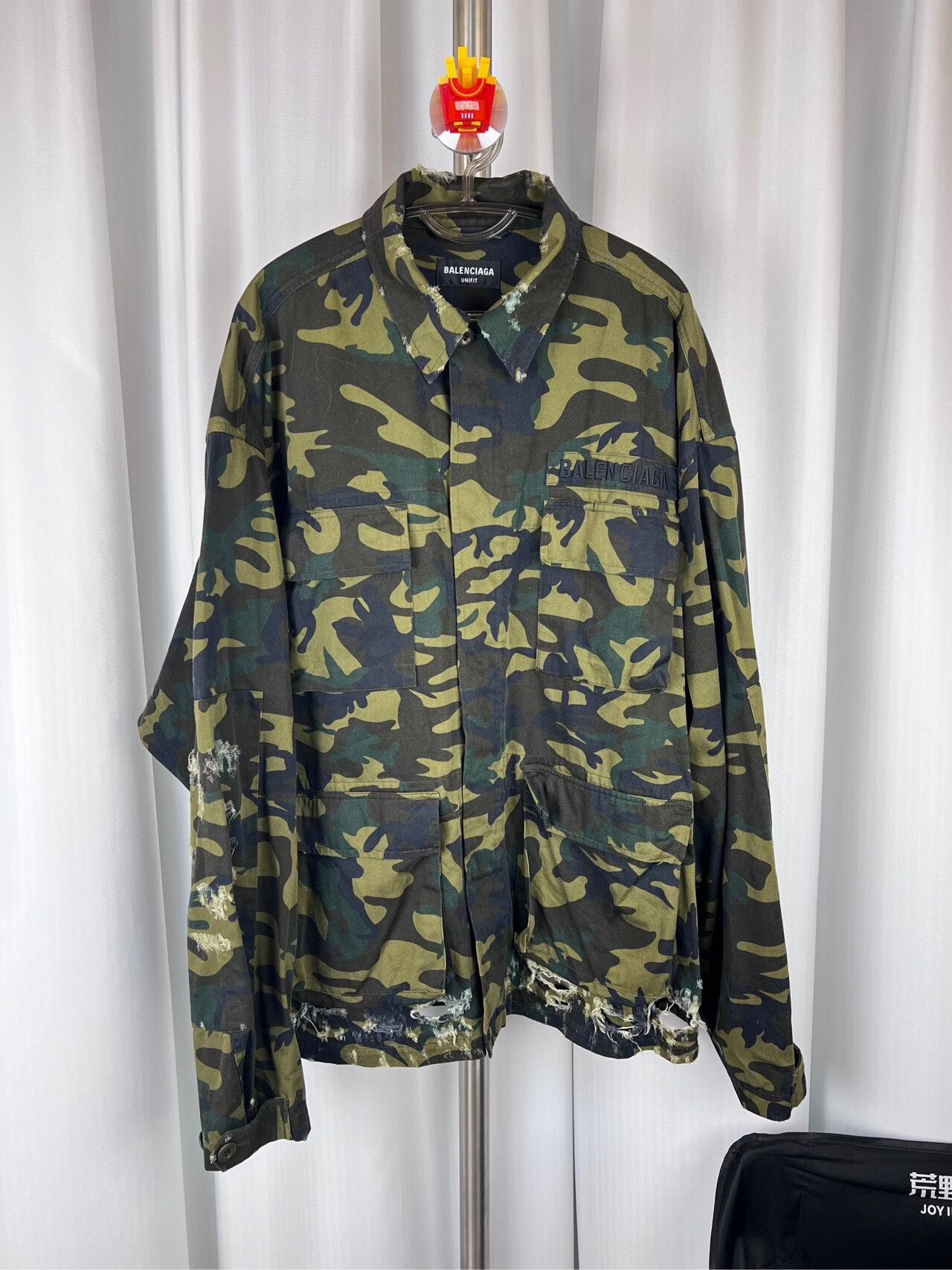 Balenciaga Balenciaga Camo Distressed Jacket SS22 Size US XS / EU 42 / 0 - 1 Thumbnail