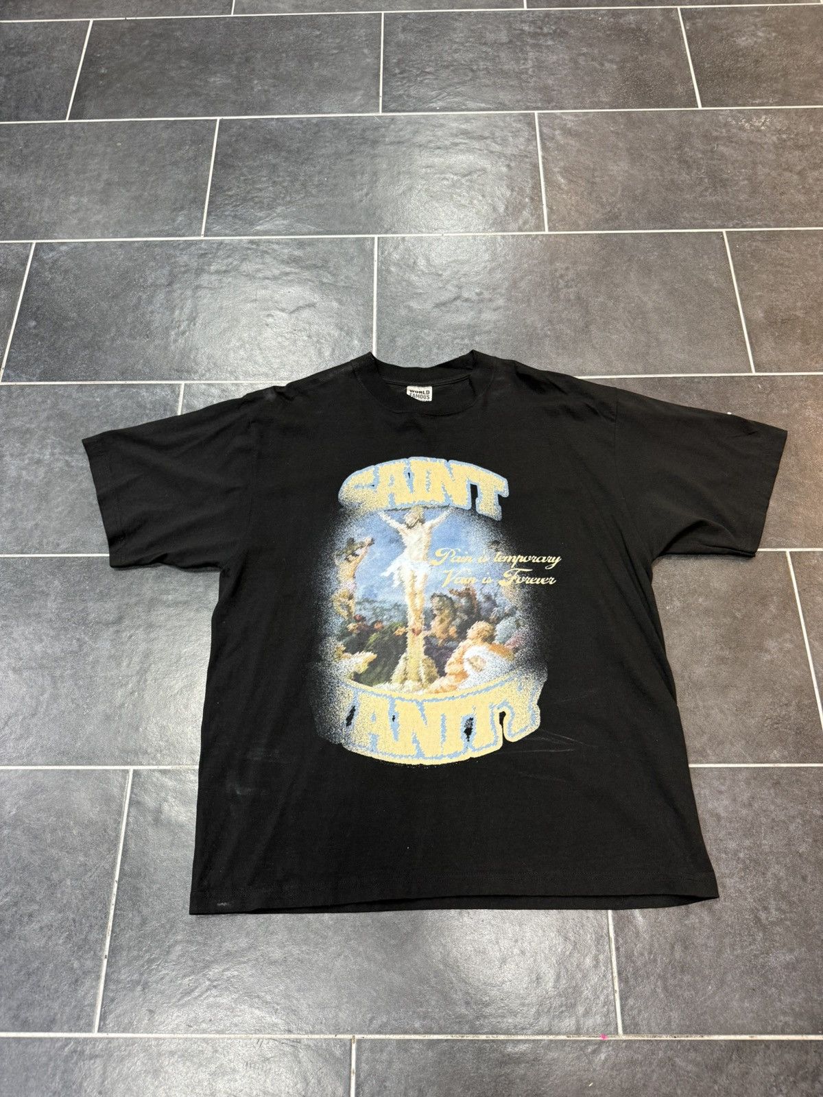 Saint Vanity Saint Vanity Tee "Pain is temporary" Size US XL / EU 56 / 4 - 1 Thumbnail