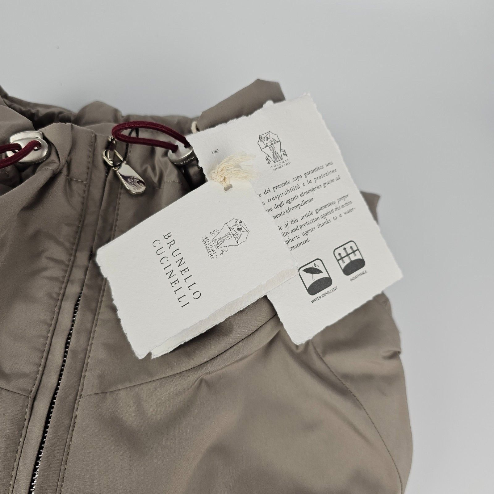 Brunello Cucinelli BRUNELLO CUCINELLI $3350 Gray Fabric Jacket New & Authentic Size US L / EU 52-54 / 3 - 9 Thumbnail