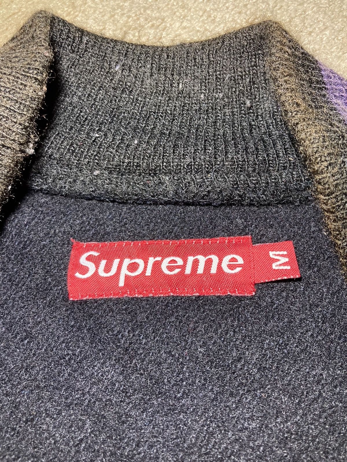 Supreme 2001 Supreme Varsity Jacket S Logo Sports Vintage 90s 2000s Size US M / EU 48-50 / 2 - 6 Thumbnail