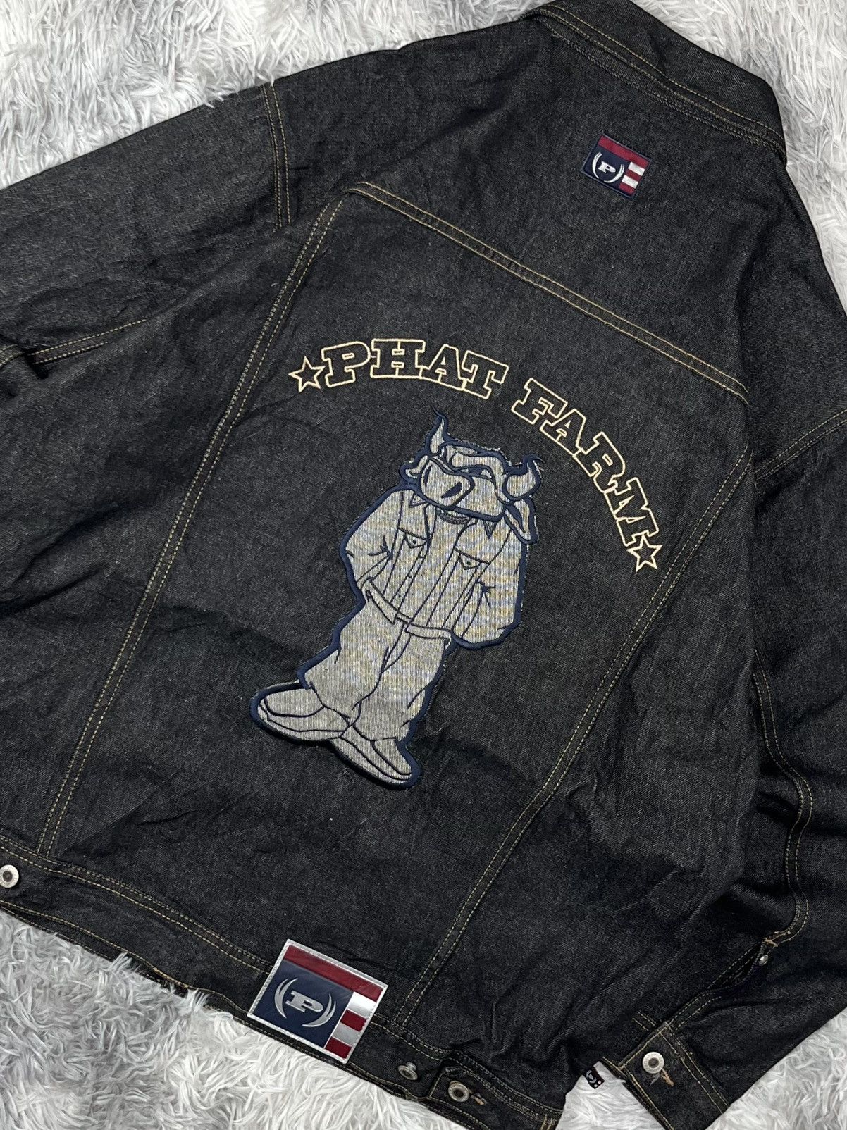 Phat Farm vintage Y2K,90s Phat Farm denim jacket Size US L / EU 52-54 / 3 - 12 Thumbnail