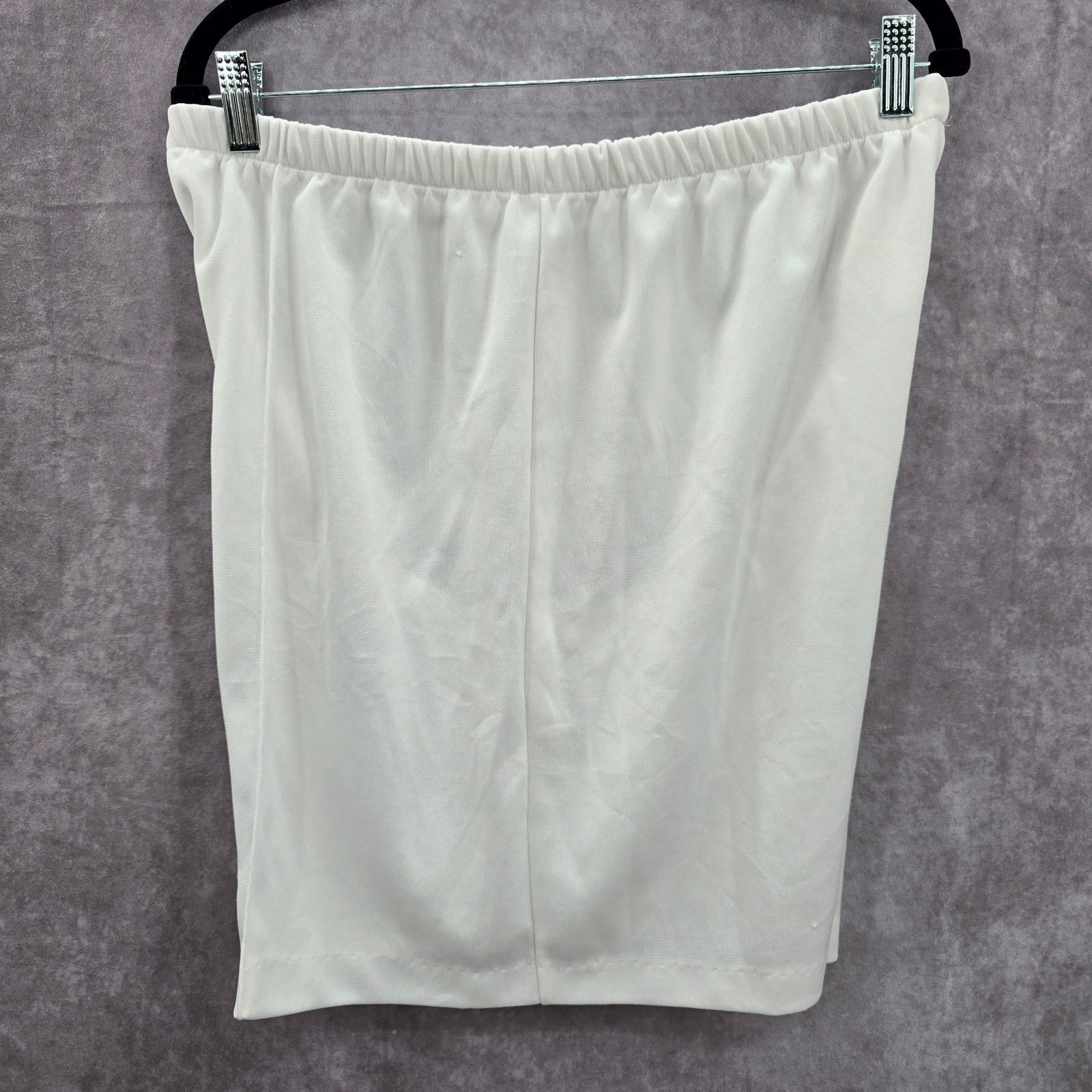 Other Romans White Stretch Flat Front Active Shorts 8 Size 30" / US 8 / IT 44 - 3 Thumbnail