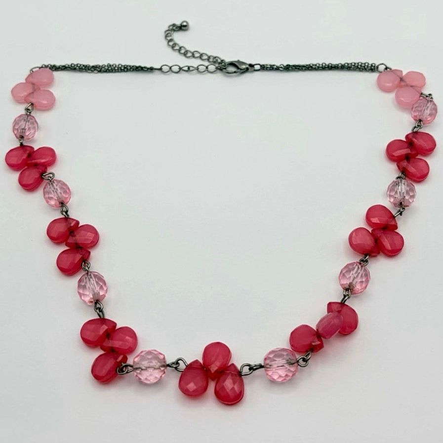 Other Pink Crystal Drop Necklace Size ONE SIZE - 4 Thumbnail