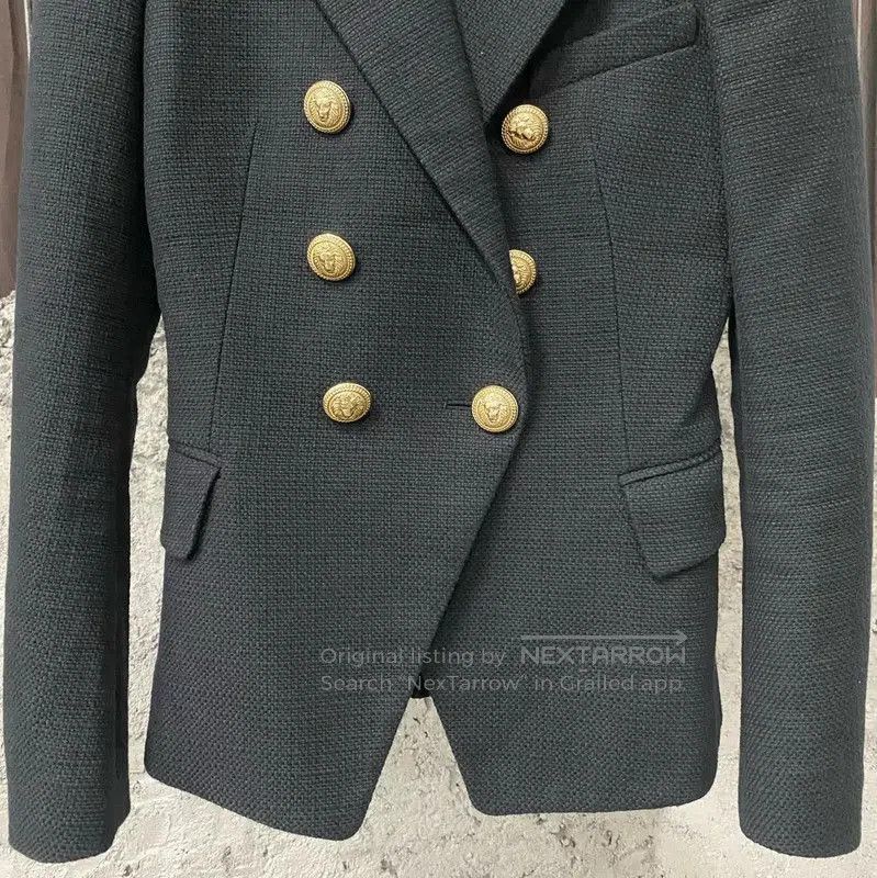 Balmain Balmain Black Spring Autumn Women's Jacket . Size XXS / US 00 / IT 34 - 4 Thumbnail