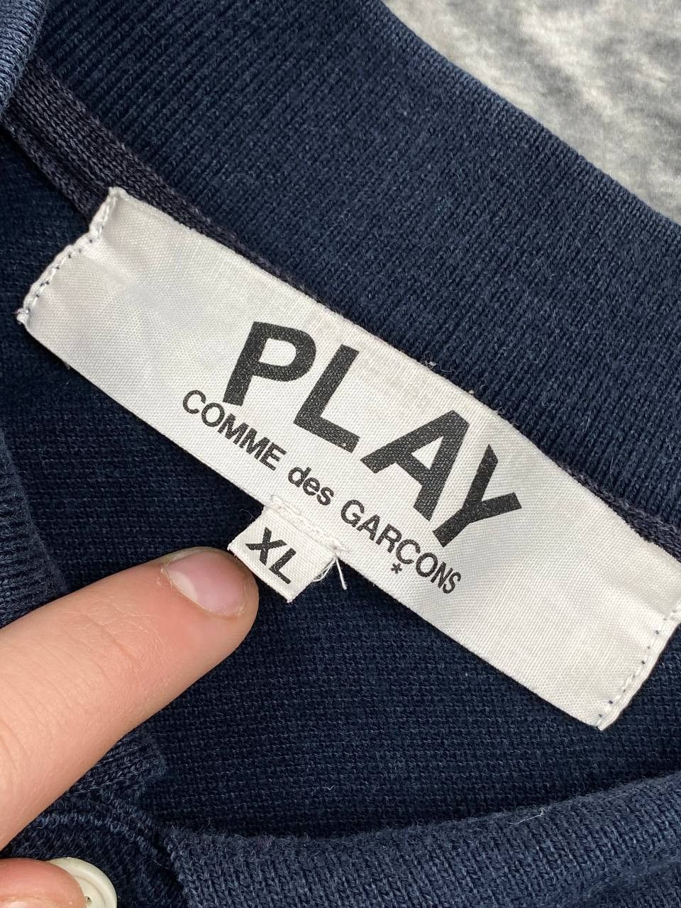 Comme des Garcons Comme des Garçons PLAY Polo Shirt Men Size XL Blue Size US XL / EU 56 / 4 - 4 Thumbnail