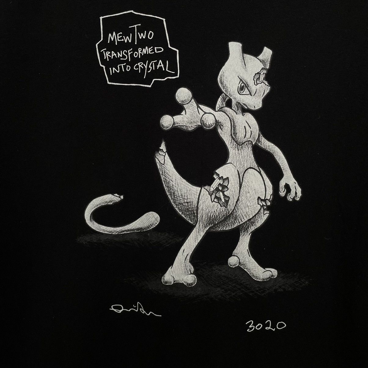 Daniel Arsham × Japanese Brand × Pokemon Daniel Arsham x Pokemon Mewtwo Nintendo T Shirt Size US M / EU 48-50 / 2 - 2 Thumbnail