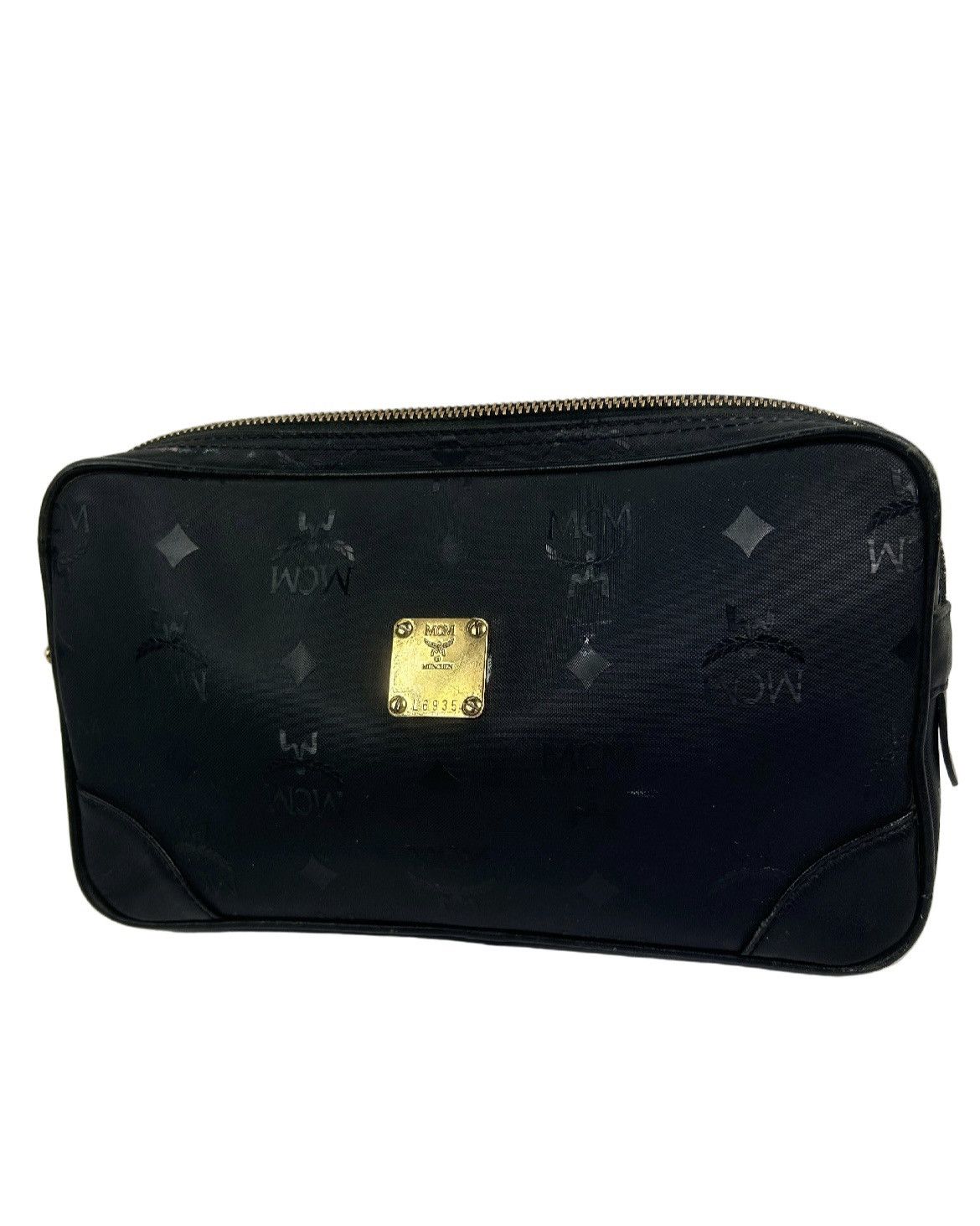MCM MCM Black Canvas Toiletry Bag Size ONE SIZE - 1 Thumbnail