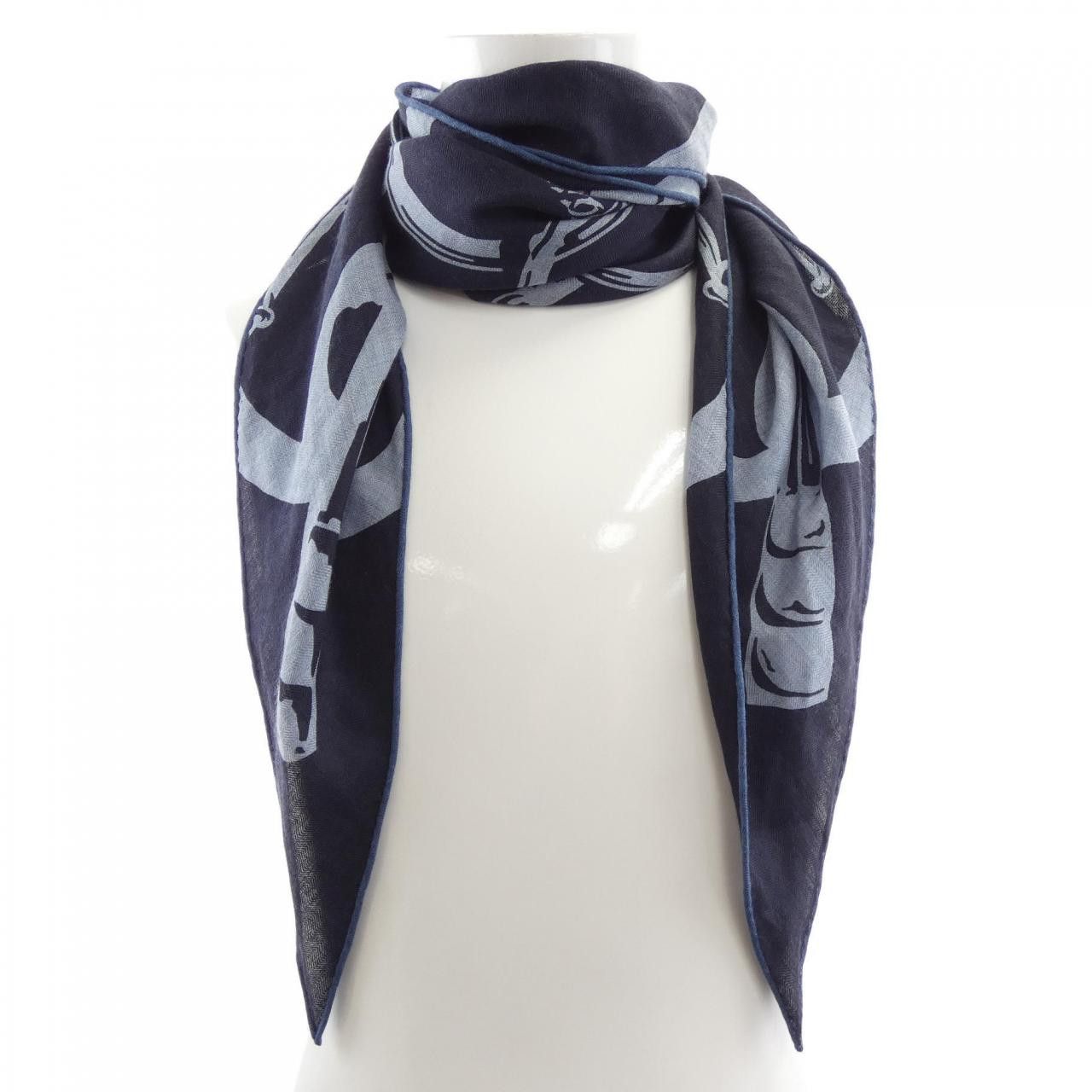 Hermes Hermes Hermès Losange GM Silk Cashmere Stole Textile Shawl DUTY FREE for USA Size ONE SIZE - 1 Thumbnail