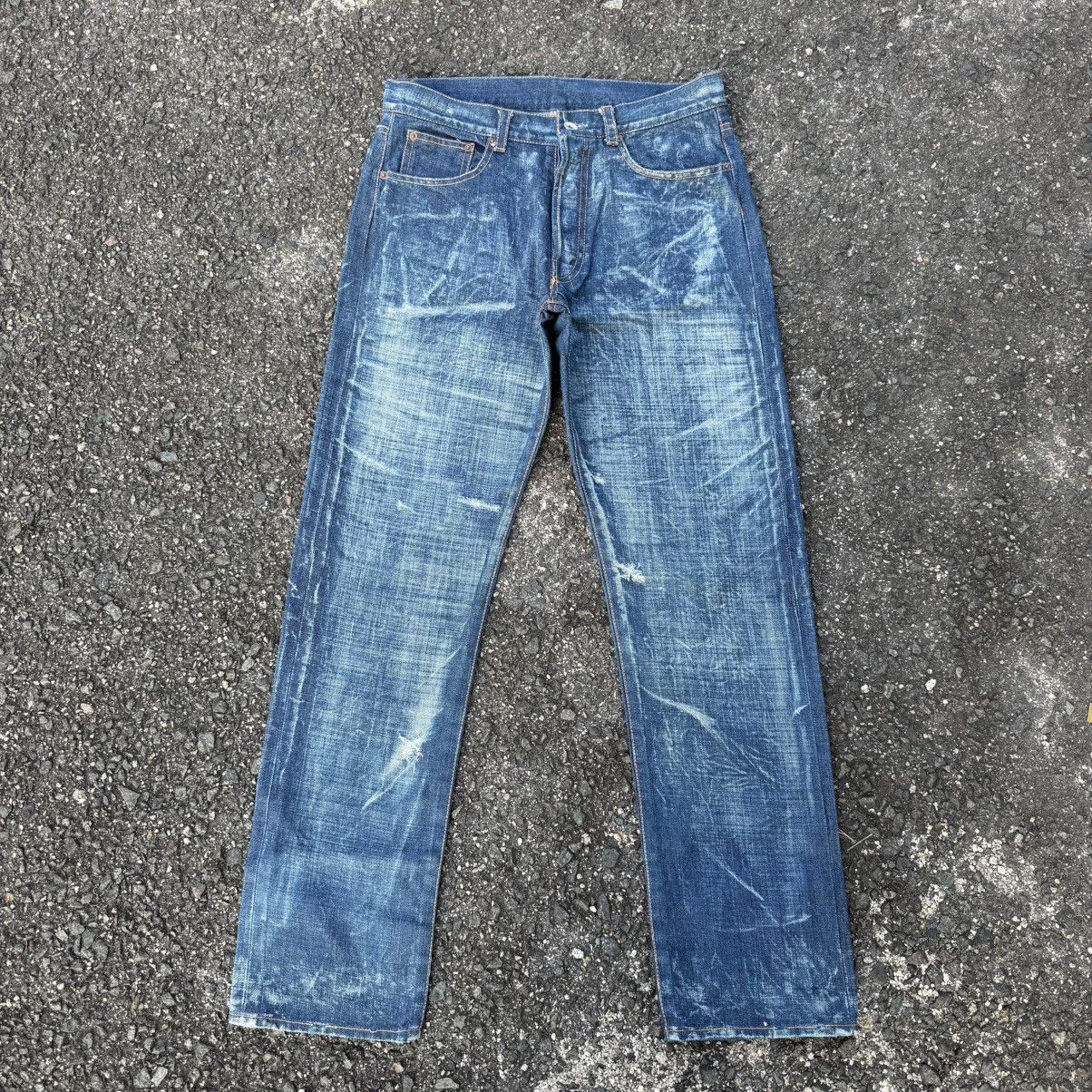 Japanese Brand W33 VINTAGE JAPANESE STORM BUTTON FLY DENIM JEAN PANTS Size US 33 - 2 Thumbnail