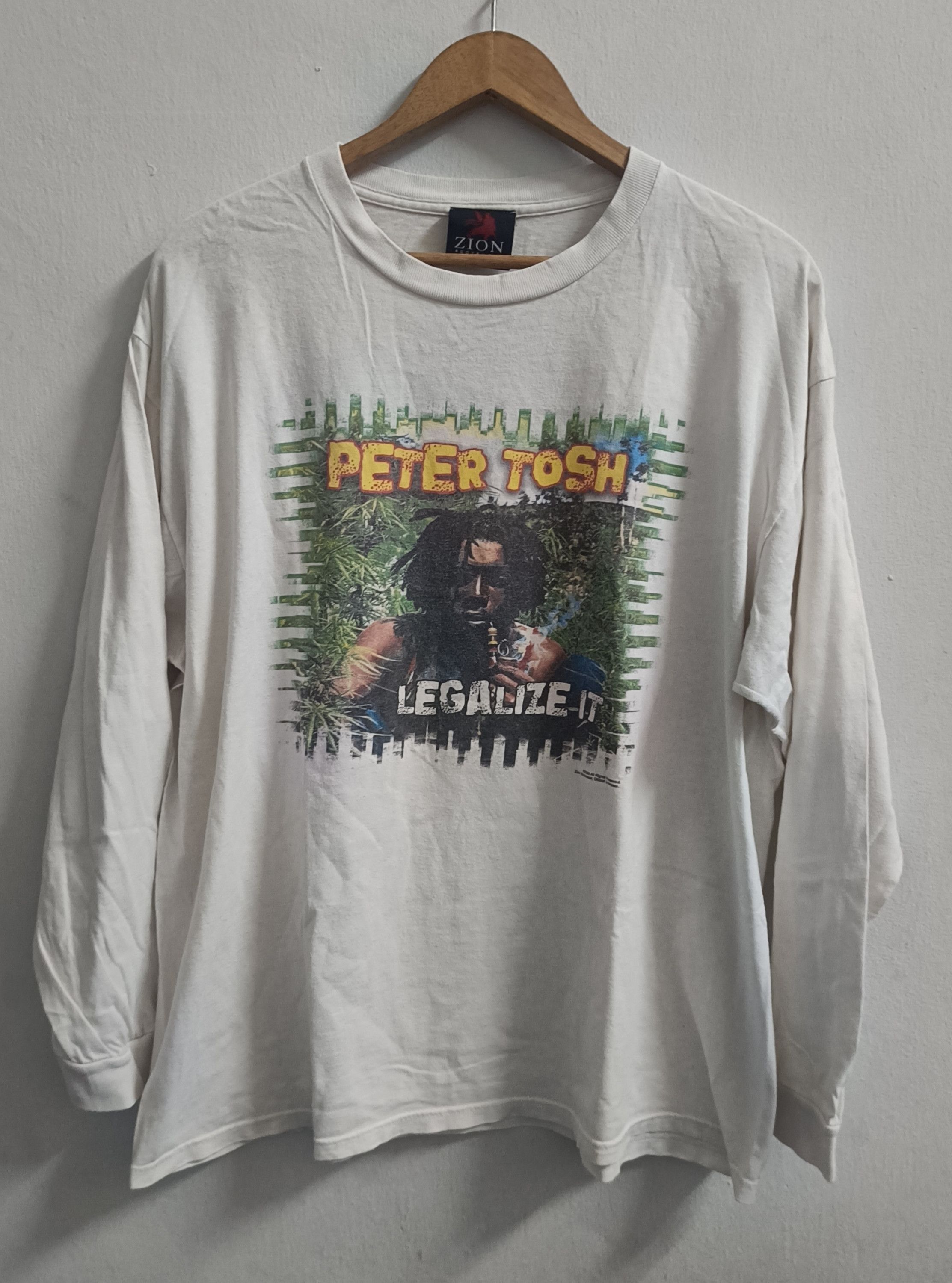 Band Tees 🔥🔥Rare Vintage Peter Tosh Legalize It L/S Tee Size US XL / EU 56 / 4 - 1 Thumbnail