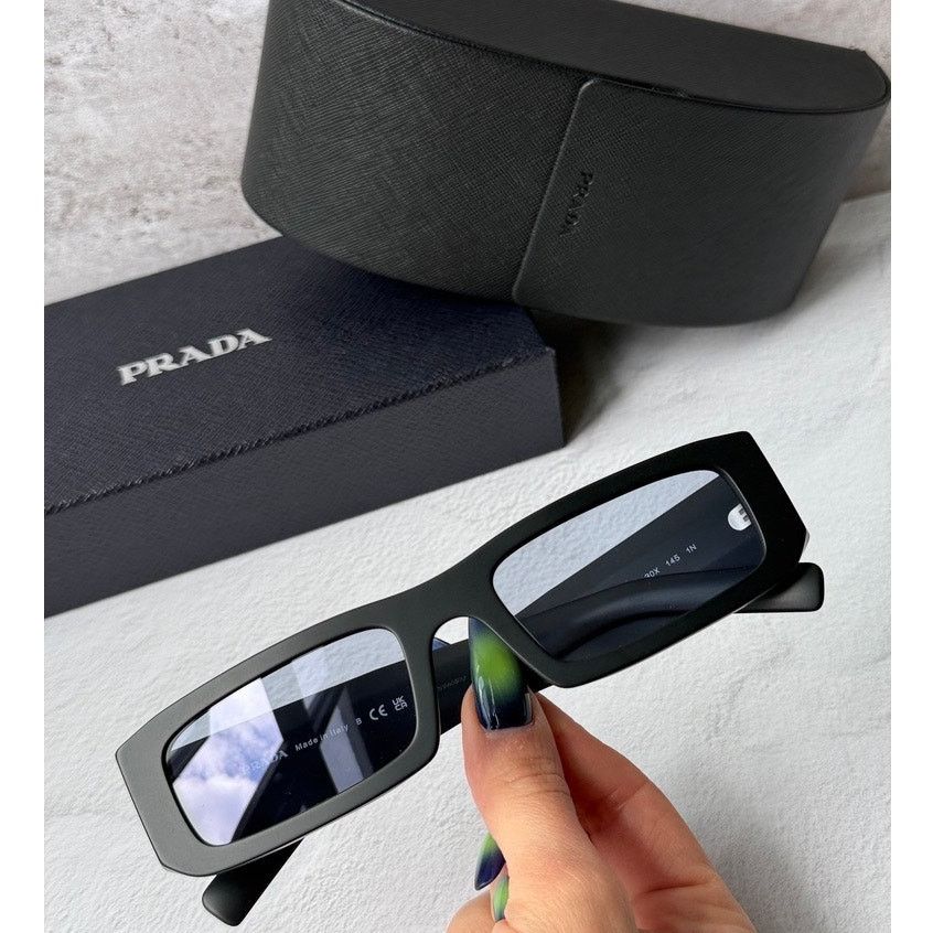 Prada NEW Prada PR D09SD Sunglasses in Black Blue $497 Size ONE SIZE - 1 Thumbnail