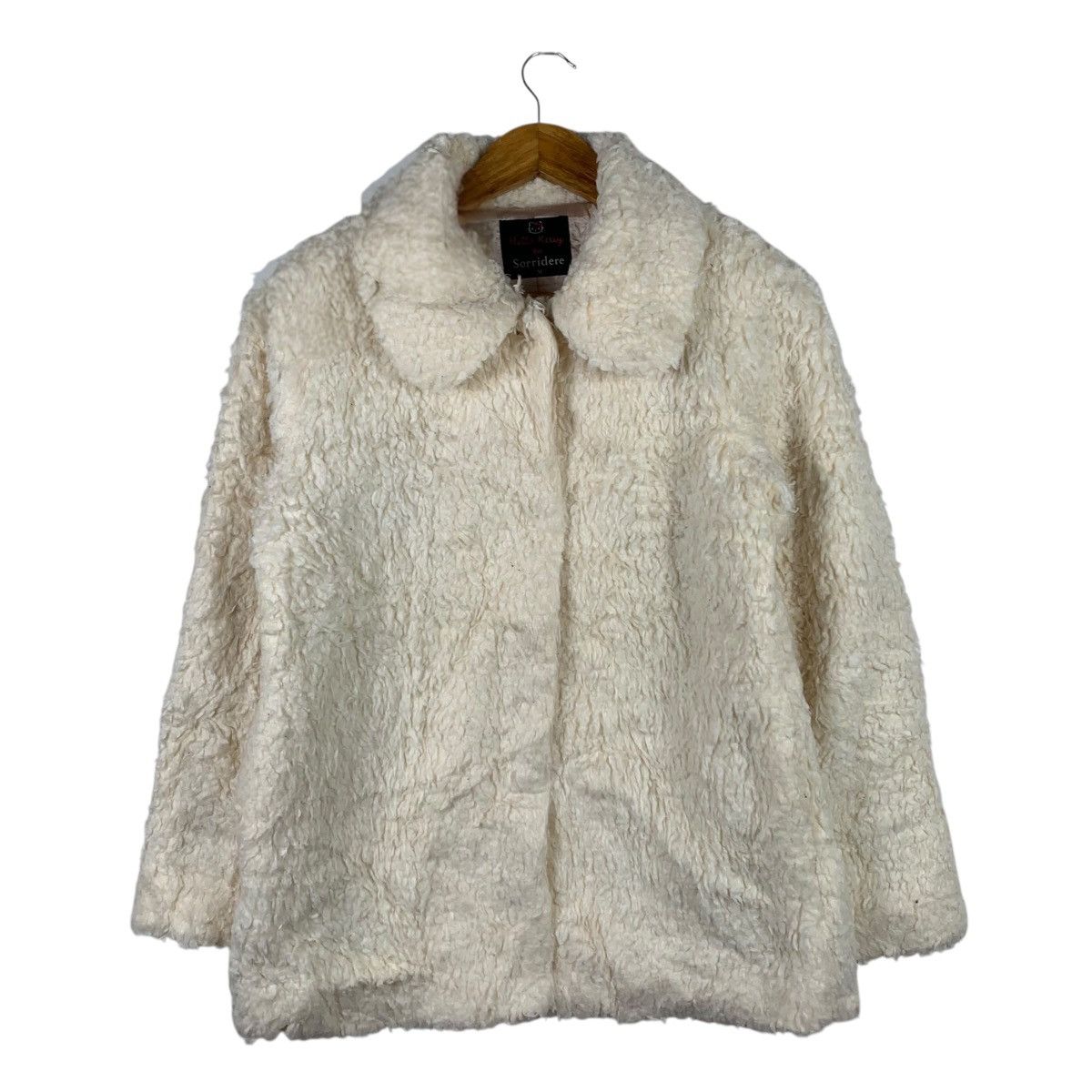 Japanese Brand HELLO KITTY Sorridere Japanese Brand Sherpa White Coat Size M / US 6-8 / IT 42-44 - 1 Thumbnail