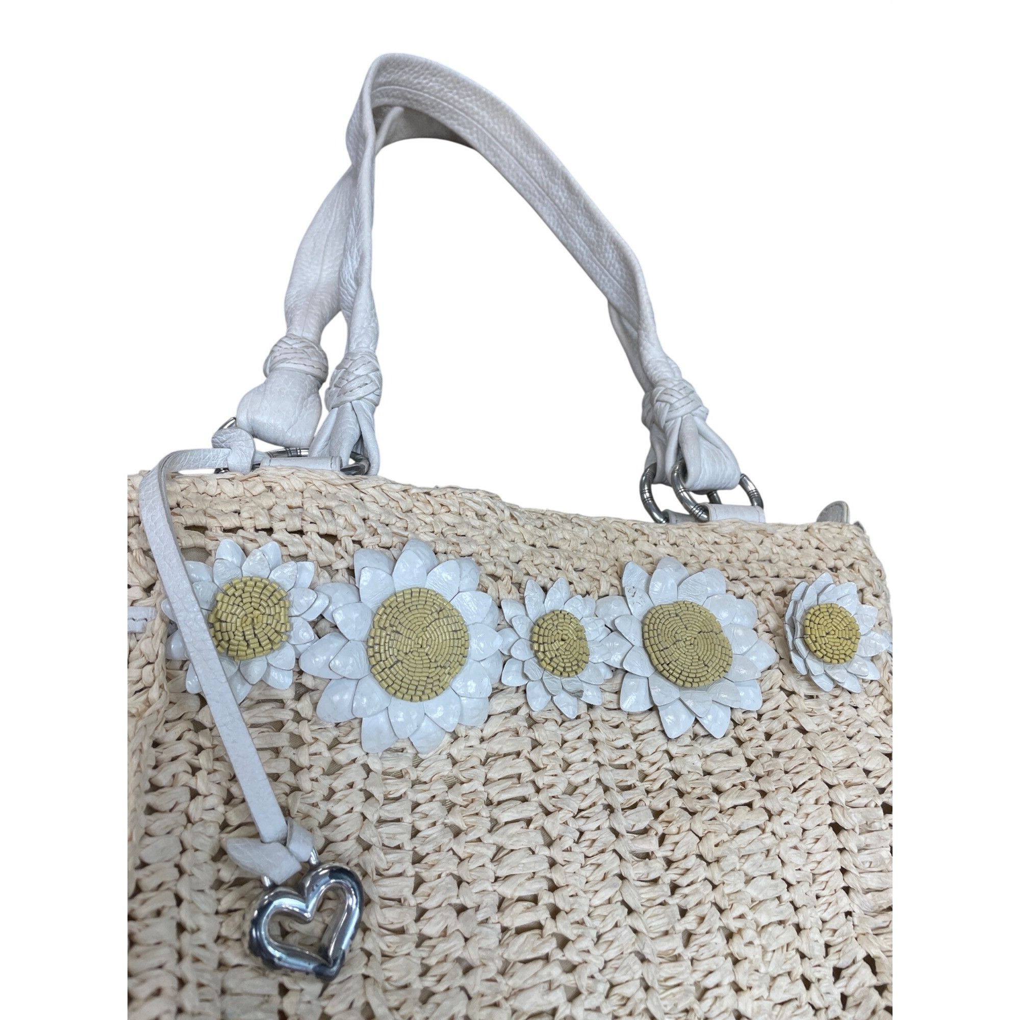 Brighton Brighton womans beige straw raffia leather handle shoulder b Size ONE SIZE - 3 Thumbnail