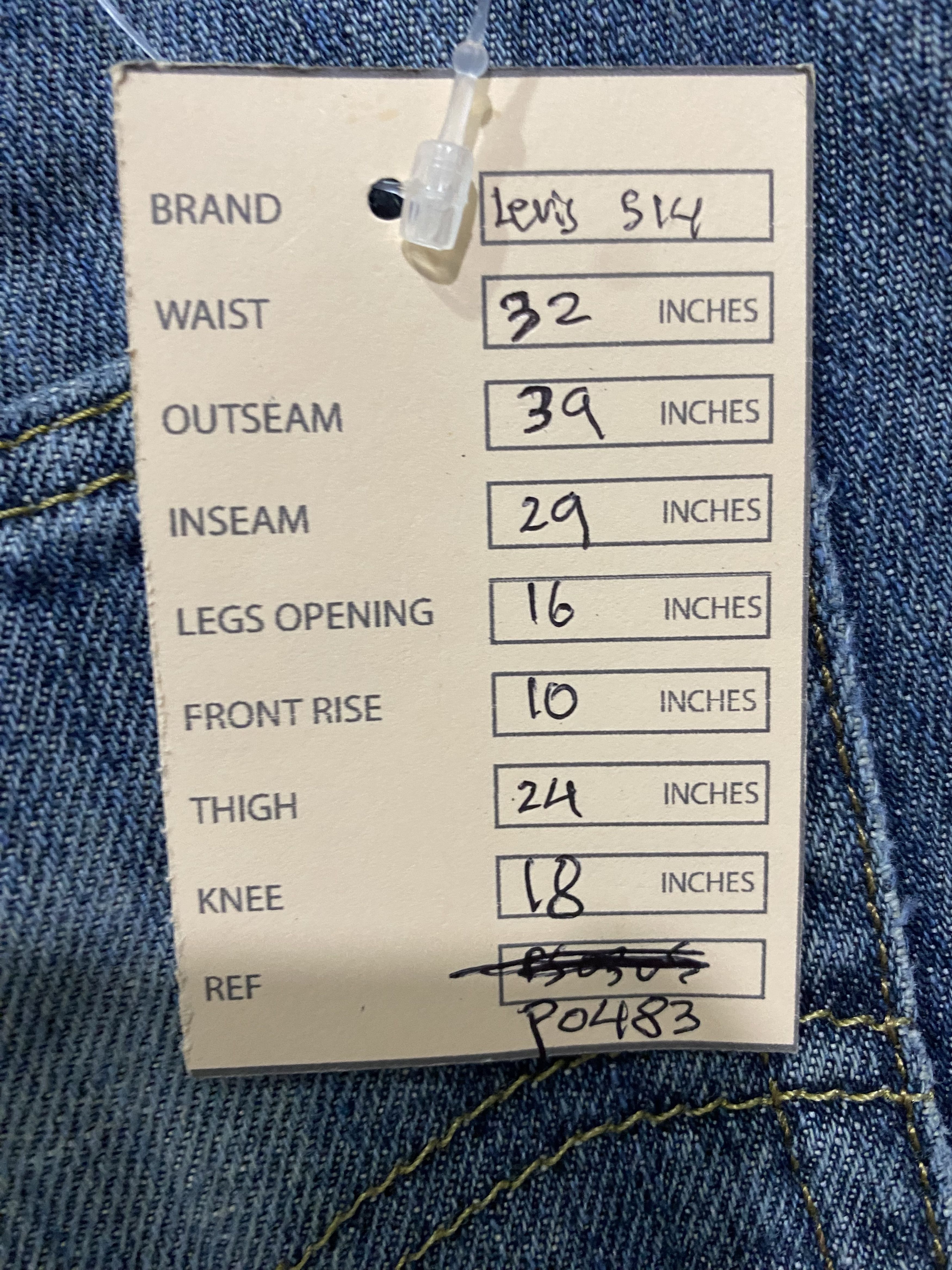 Levi's Vintage Levi's 514 Distressed Blue Denim Jeans PT0483 Size US 32 / EU 48 - 20 Thumbnail