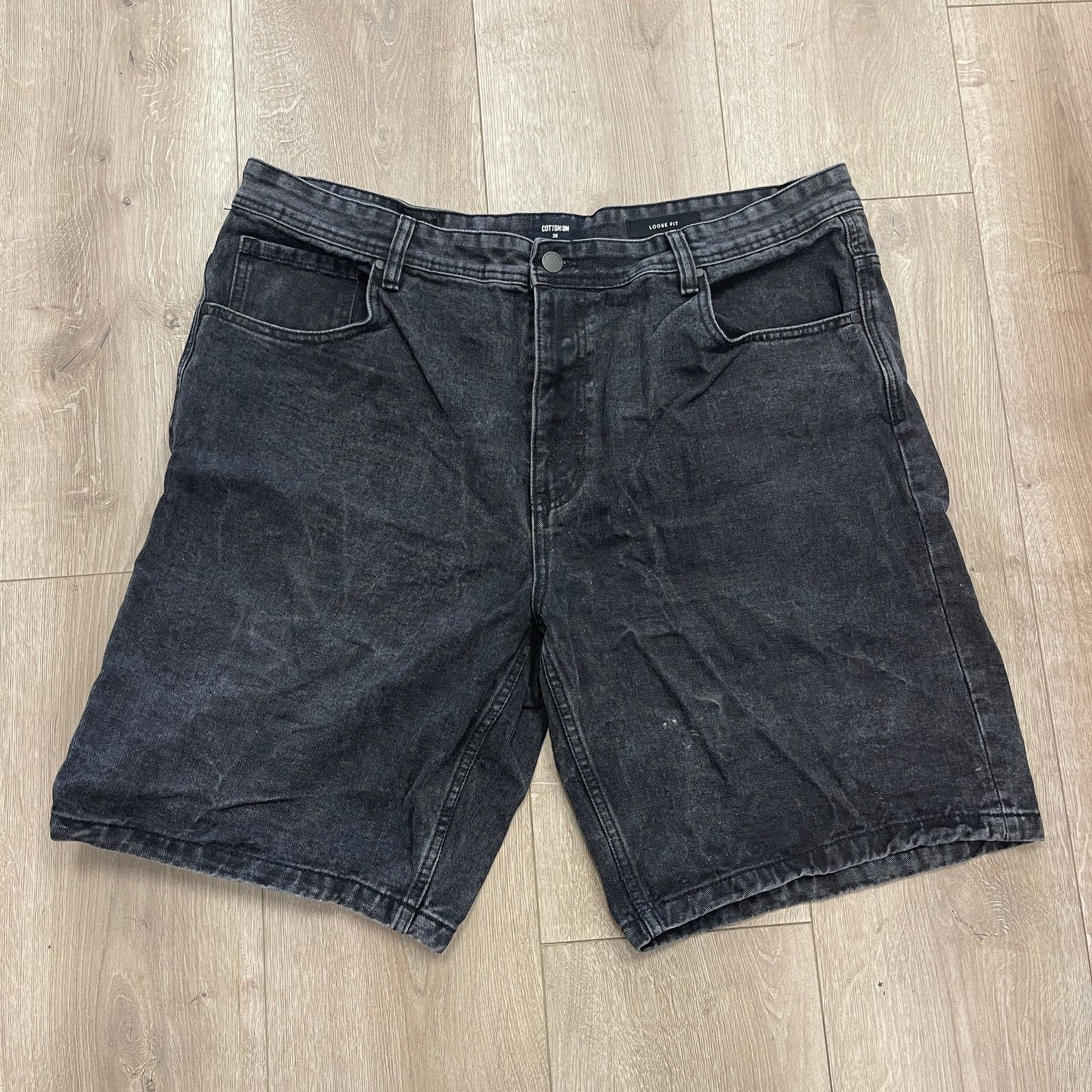 Cotton On COTTON ON BLACK JEAN SHORTS JORTS SIZE 38 B7 Size US 38 / EU 54 - 1 Thumbnail