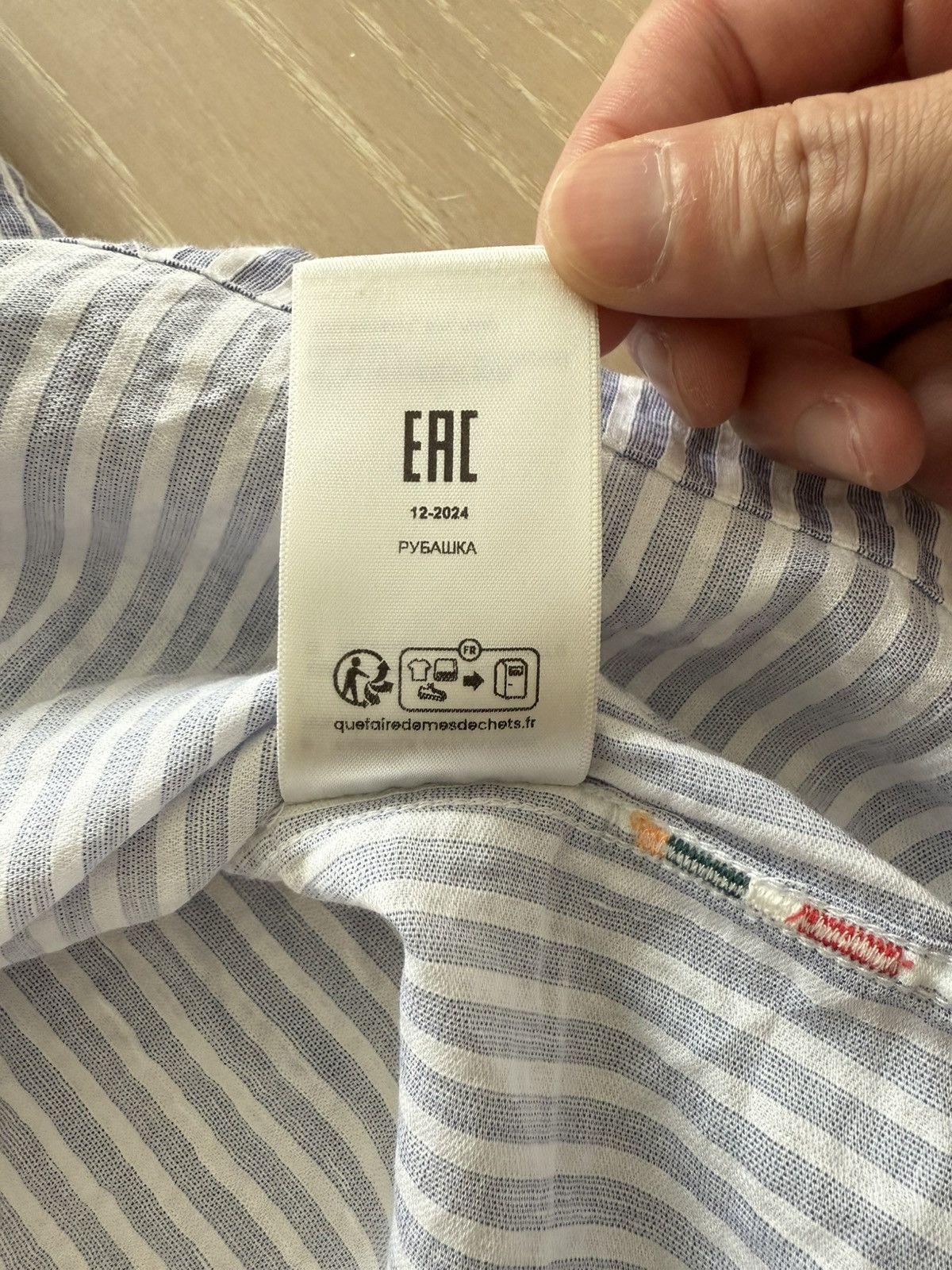 Orlebar Brown Orlebar Brown Maitan II Striped Camp-Collar Linen Shirt Size US L / EU 52-54 / 3 - 6 Thumbnail