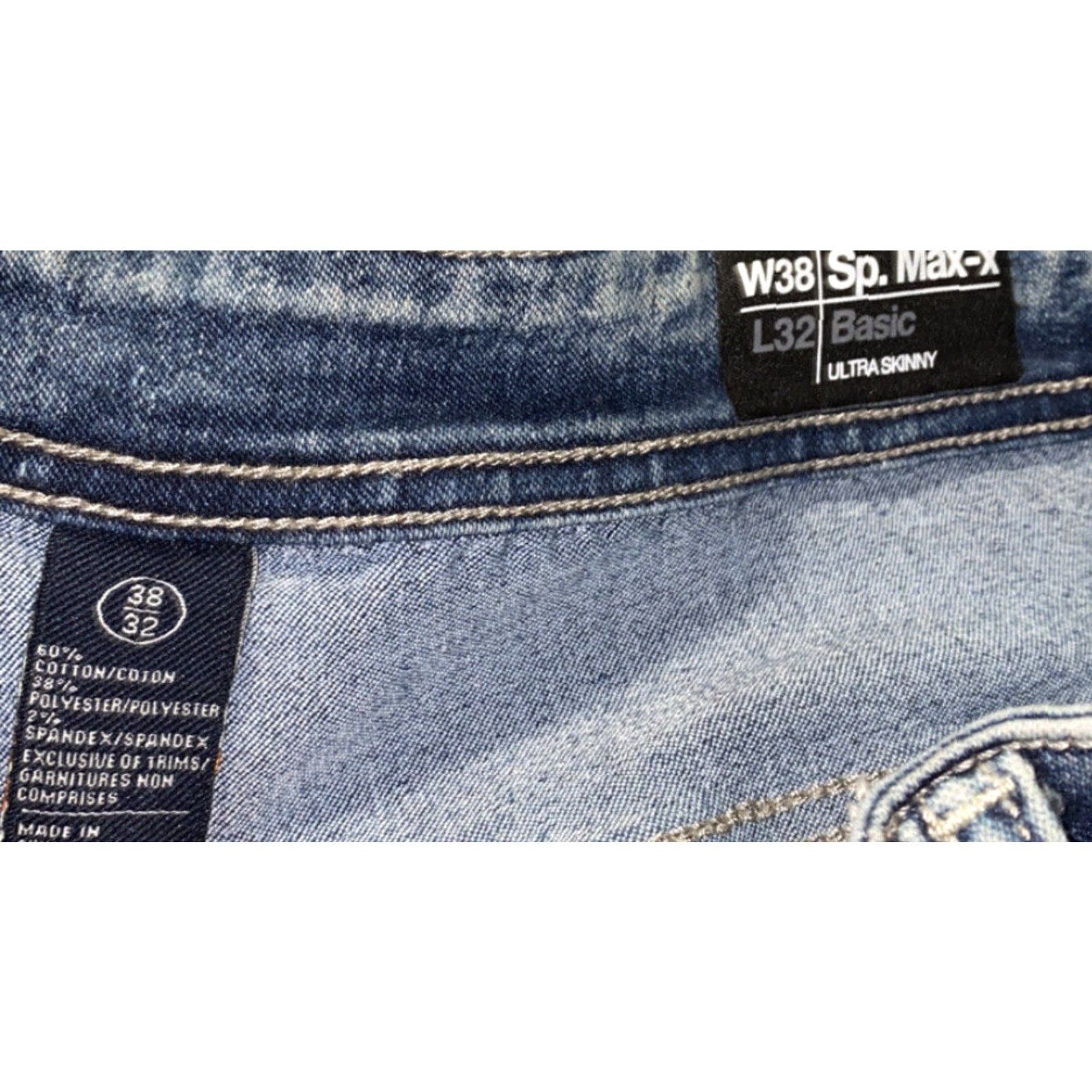 Buffalo David Bitton Buffalo David Bitton Jeans Mens Blue Zip Fly Sp. Max-x 34 X 31.5 Inseam 31.5 Denim Size US 34 / EU 50 - 6 Thumbnail