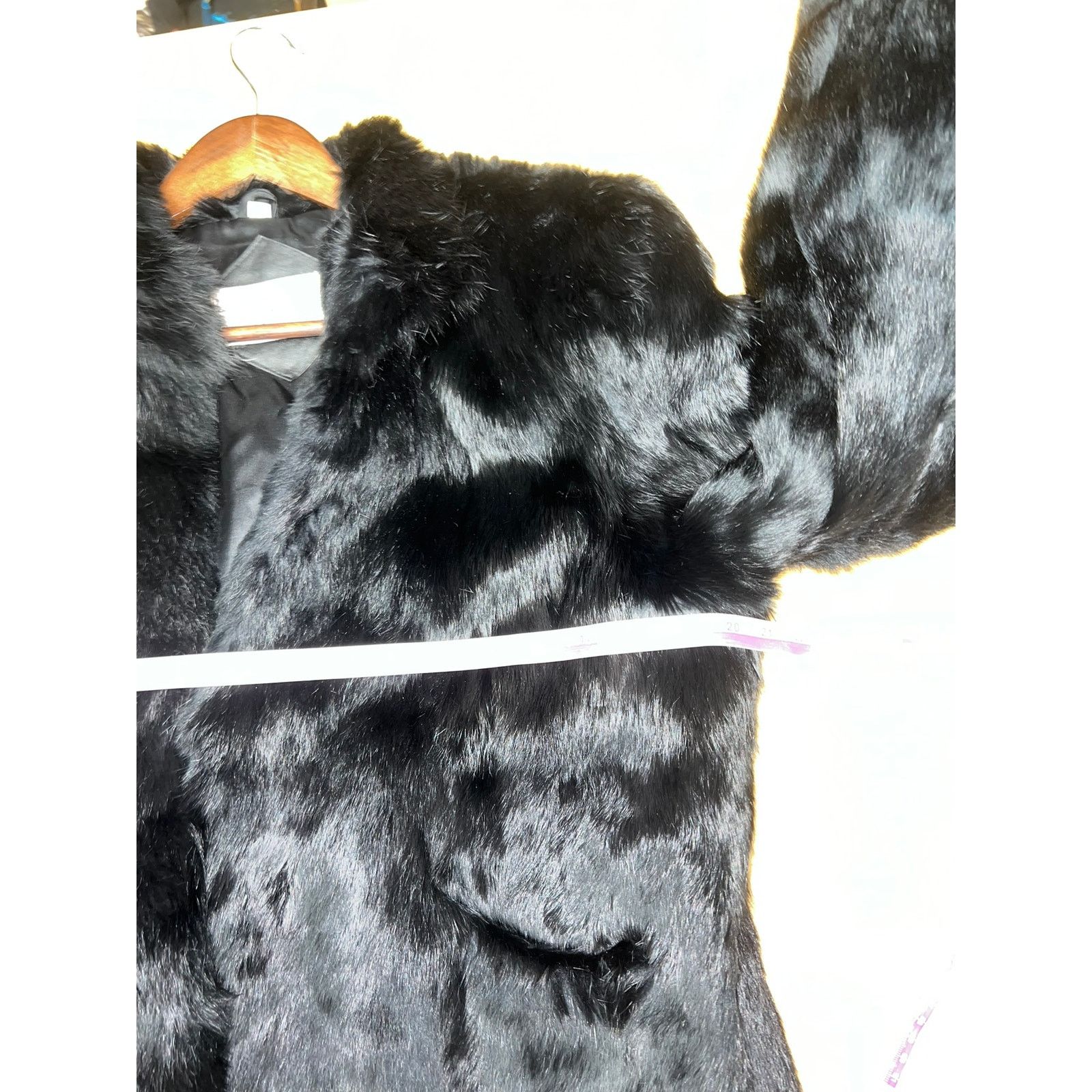 Vintage Vintage Ada Rabbit Fur Coat Black Dyed Montreal VTG Medium Size M / US 6-8 / IT 42-44 - 15 Thumbnail