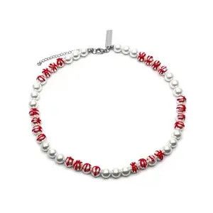 Japanese Brand Retro bloodthirsty pearl necklace Size ONE SIZE - 4 Thumbnail