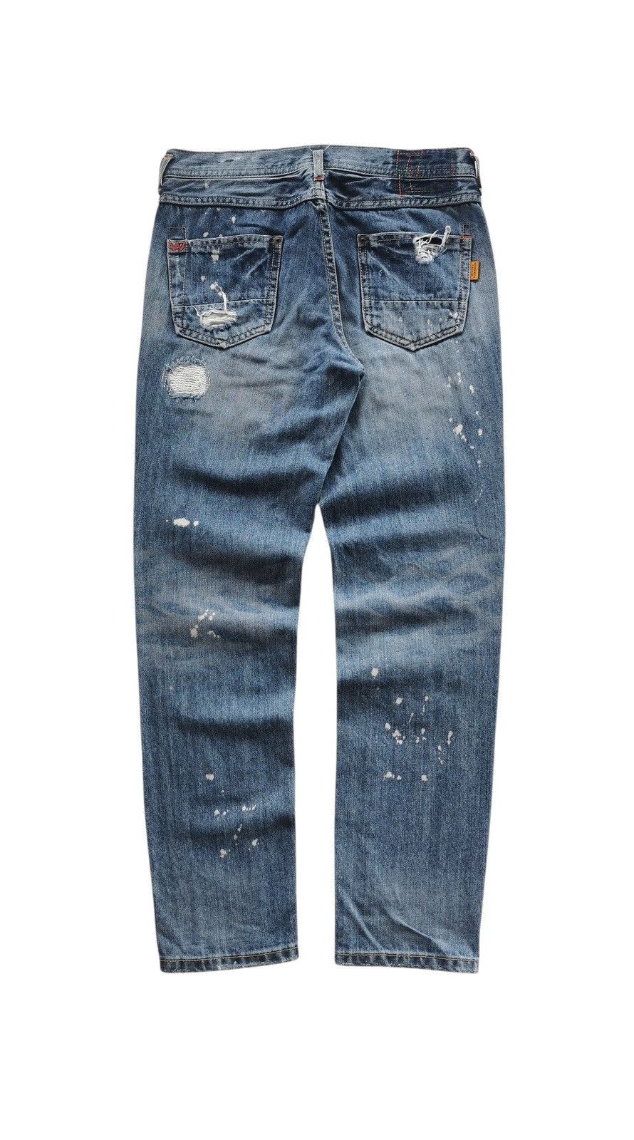 Kapital Ripped Distressed Worker’s Garage Jeans Size 29" - 4 Thumbnail