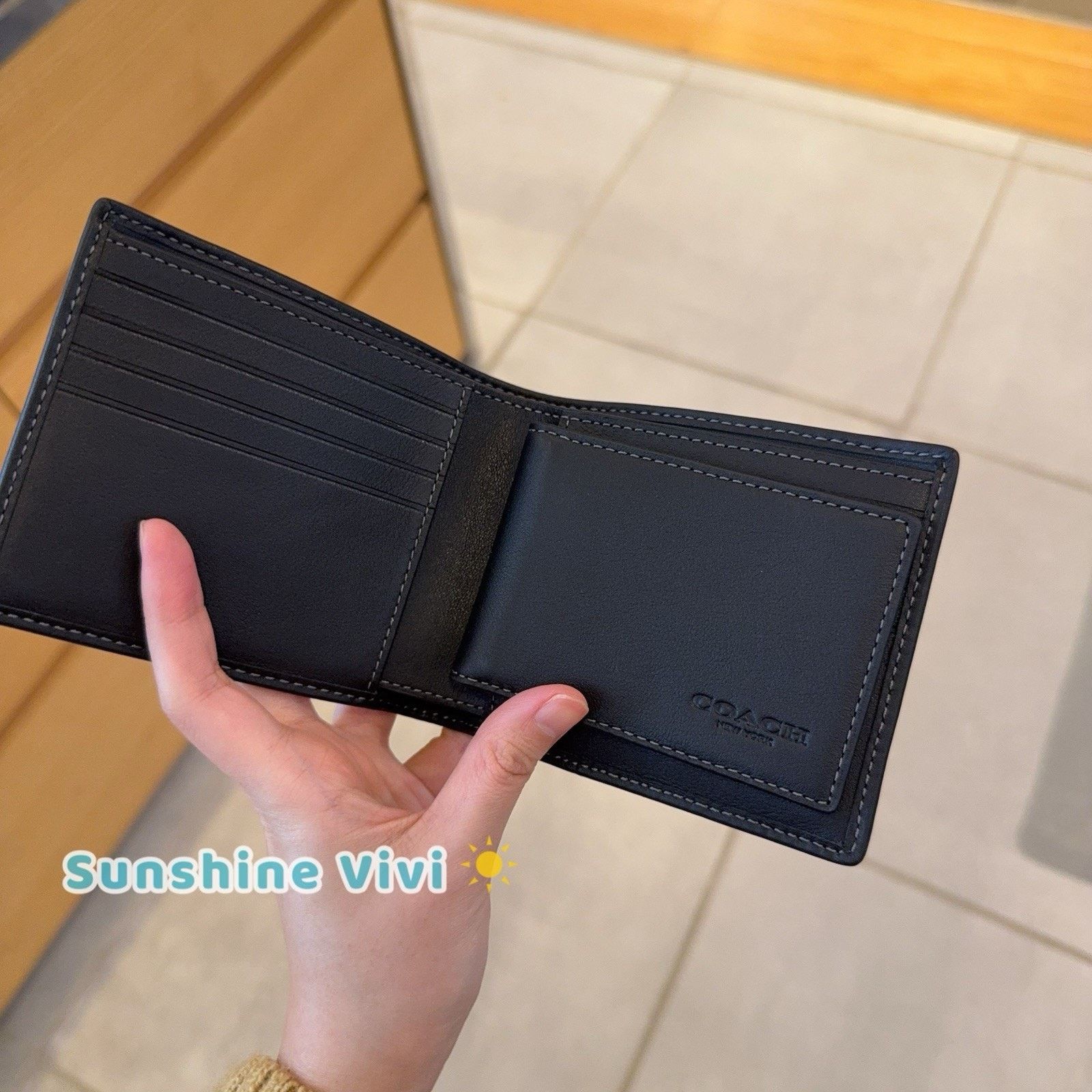Coach NWT Coach 3-In-1 Wallet Loved Denim Light Indigo CEC02 Size ONE SIZE - 2 Thumbnail
