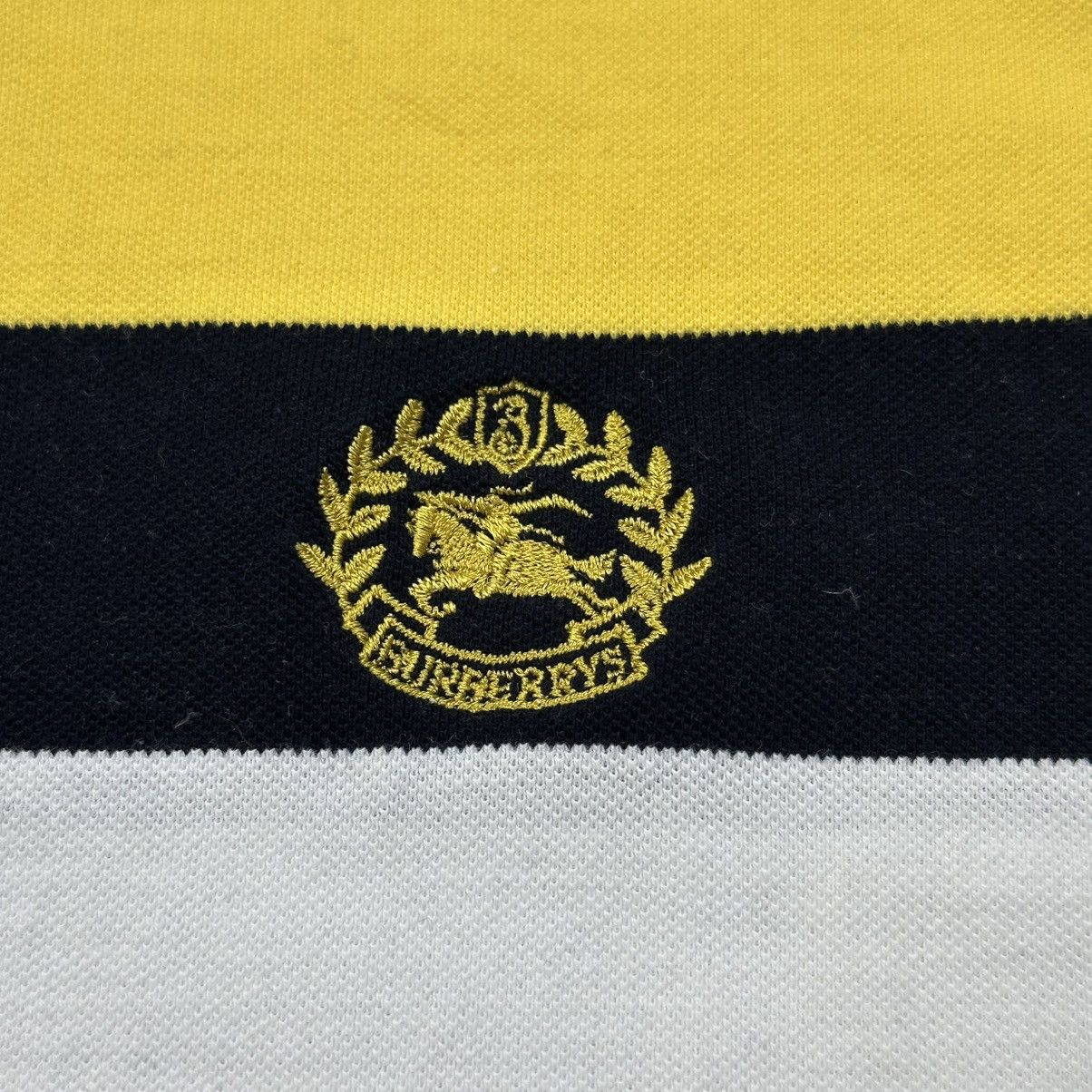 Burberry BURBERRYS Men Striped Polo Shirt Cotton Blend Logo Size US S / EU 44-46 / 1 - 3 Thumbnail