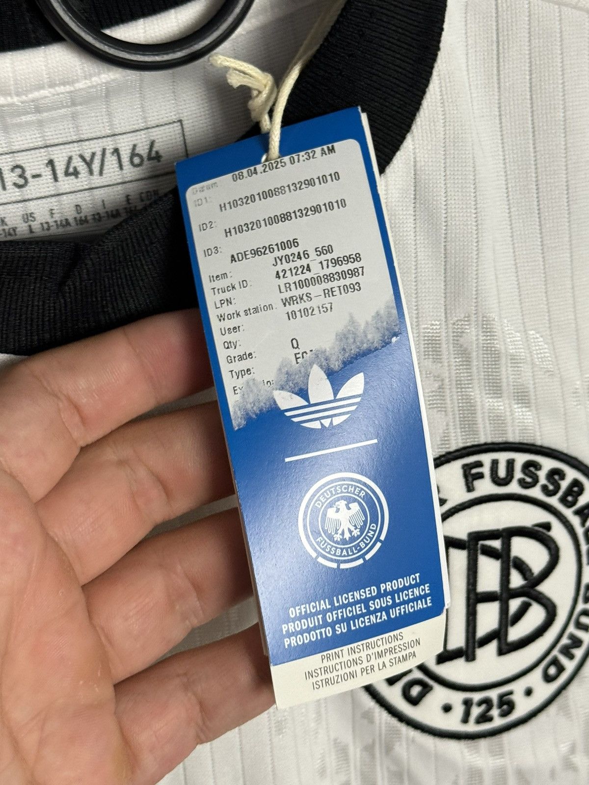 Adidas KIDS Germany Anniversary 125 Kleindienst Football Jersey Size US XS / EU 42 / 0 - 10 Thumbnail