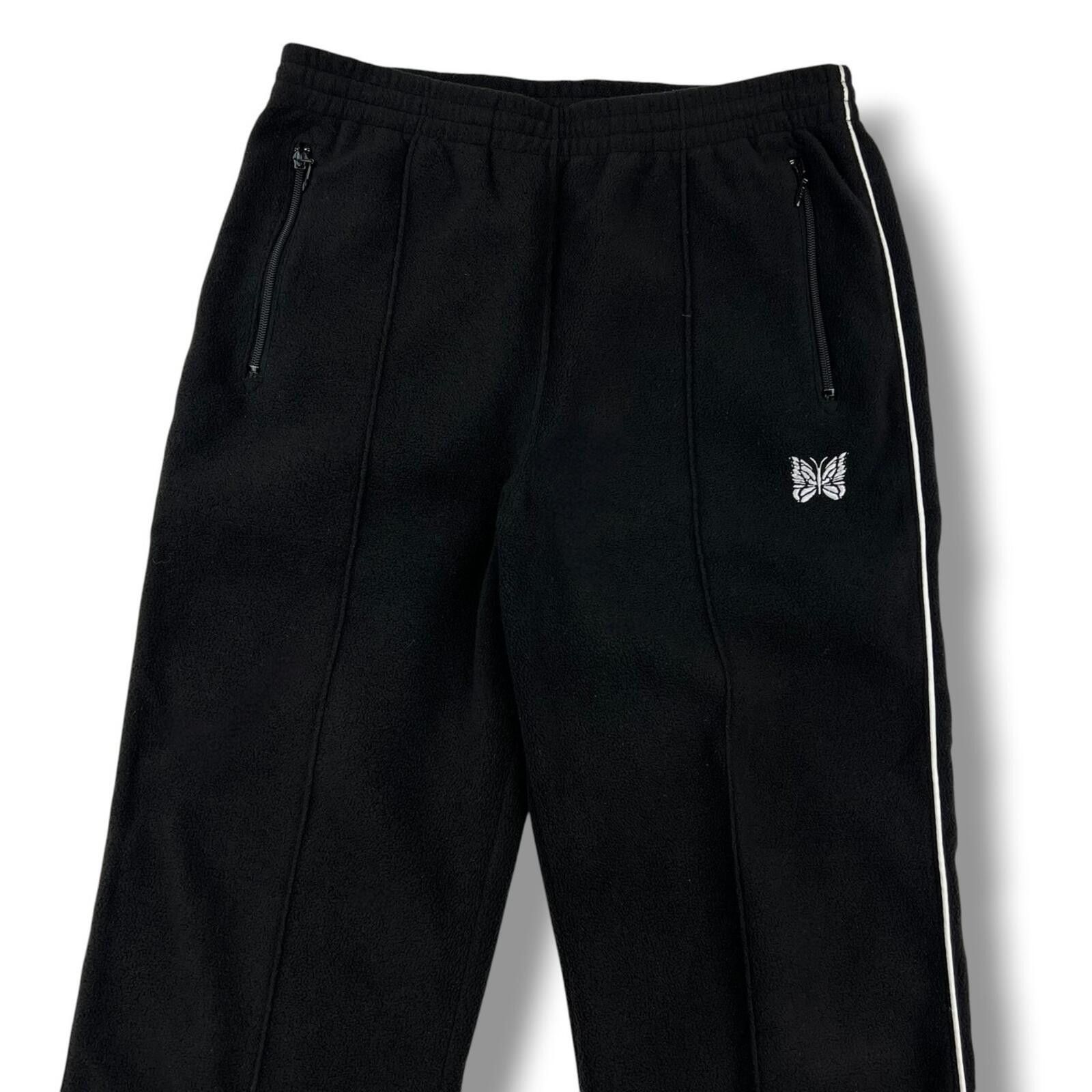 Needles Needles Black Piping Fleece Sweatpants Size US 32 / EU 48 - 1 Thumbnail