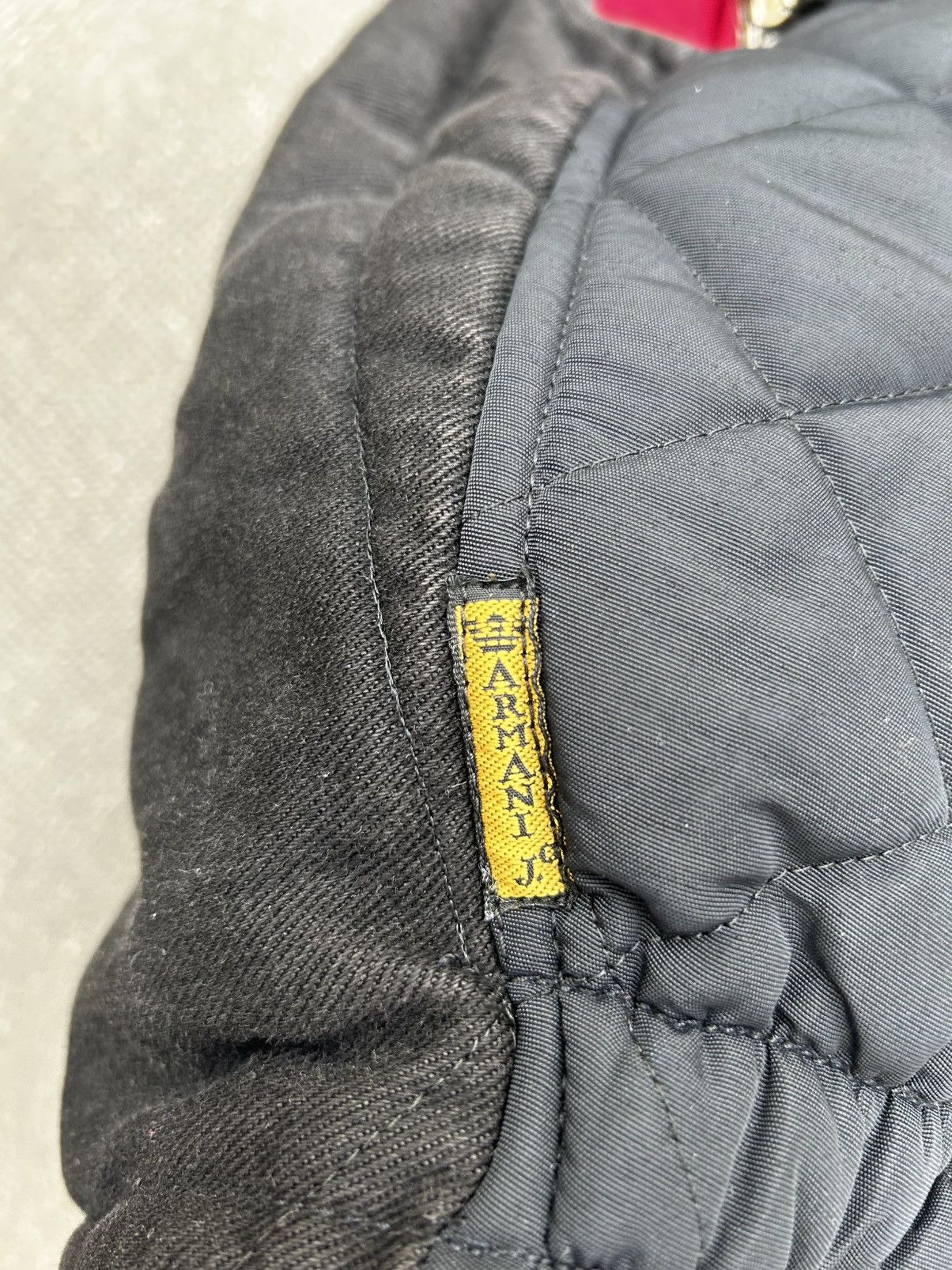 Armani Armani Jeans 90s modular quilted bomber jacket black Size US L / EU 52-54 / 3 - 5 Thumbnail