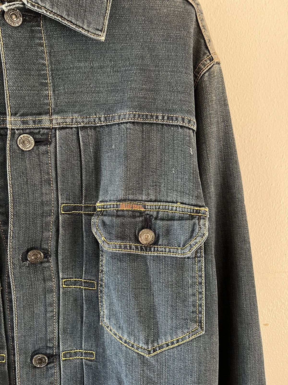 Vintage Vintage Blue Way Denim Jacket Size US S / EU 44-46 / 1 - 4 Thumbnail
