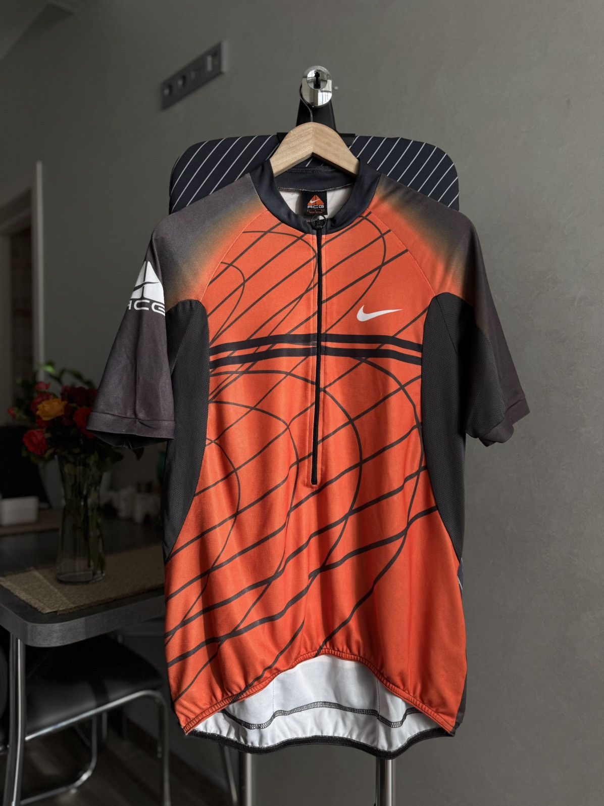 Nike ACG Nike ACG Vintage Logo Sports Blockcore Zip Jersey Cycling Size US L / EU 52-54 / 3 - 1 Thumbnail