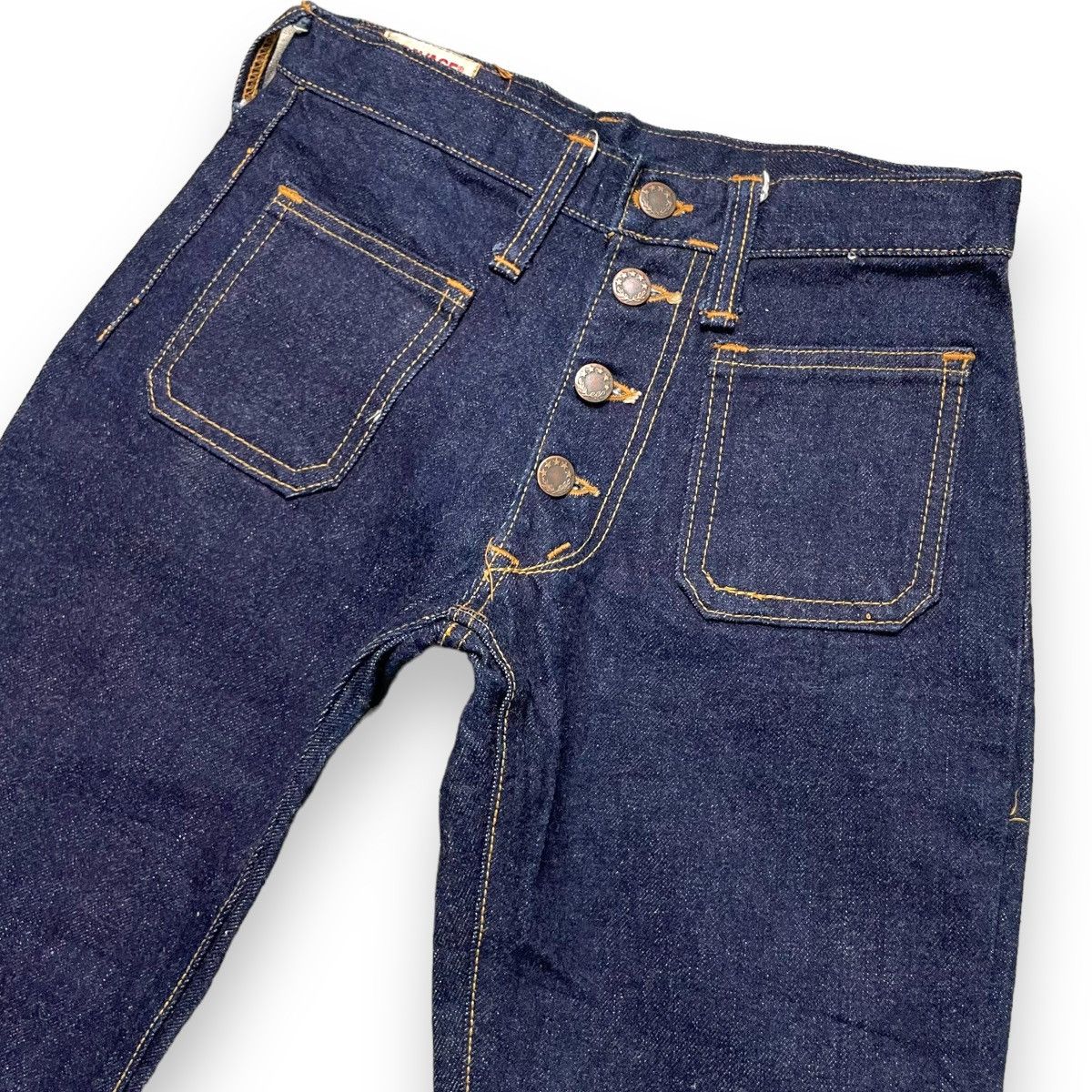 Hysteric Glamour 🇯🇵 VINTAGE SAVAGE GEORGE CUSTER & CO BELL BOTTOM FLARE JEANS Size 26" / US 2 / IT 38 - 2 Thumbnail