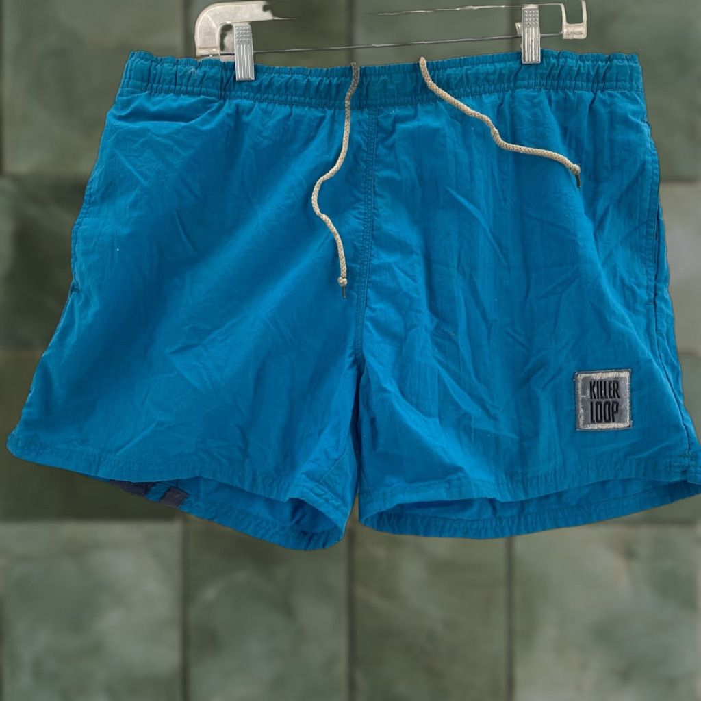 Vintage VINTAGE Killer Loop Shorts 36 Blue Plaid 90s Surf Beach Swim Mens Size US 36 / EU 52 - 1 Thumbnail