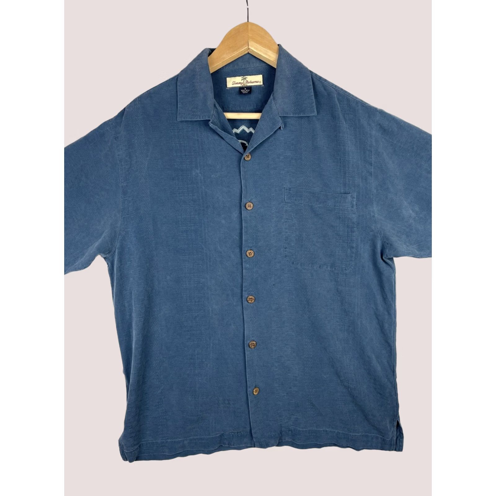 Tommy Bahama Tommy Bahama Shirt Men Small Blue Bogey & Last Call Camp Beach Hawaiian Silk Shirt Size US S / EU 44-46 / 1 - 1 Thumbnail