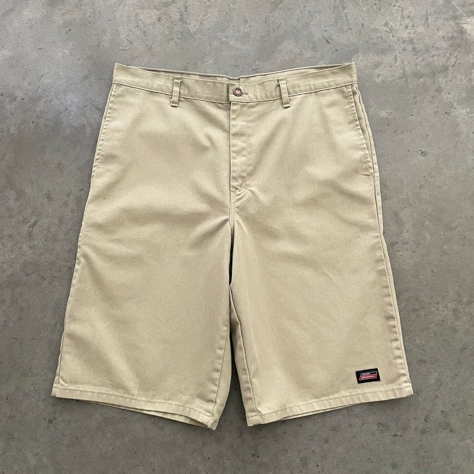 Dickies Dickies Khaki Flat Front Work Shorts Size US 36 / EU 52 - 1 Thumbnail